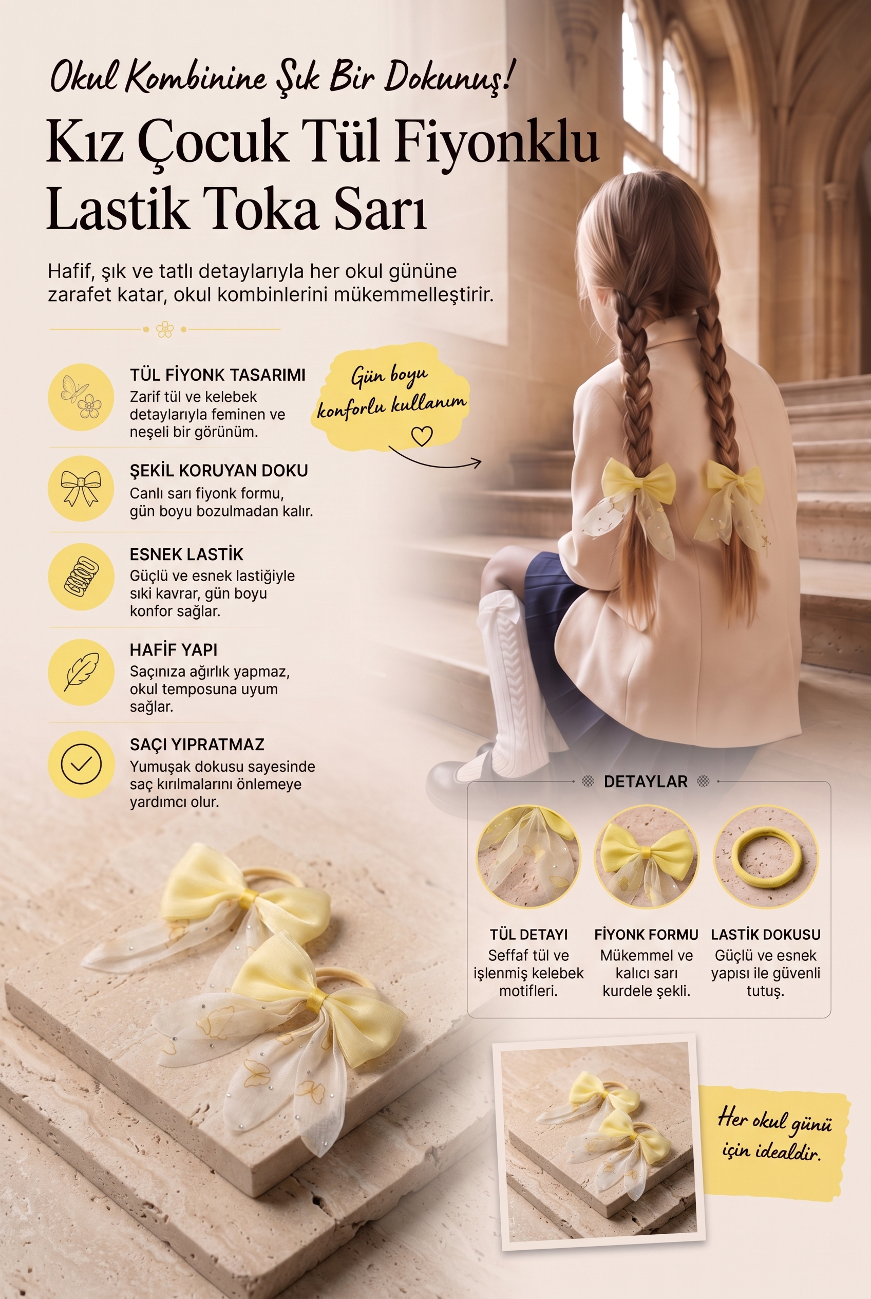 22505G2383 DESENLİ FİYONK TOKA-26600 Sarı