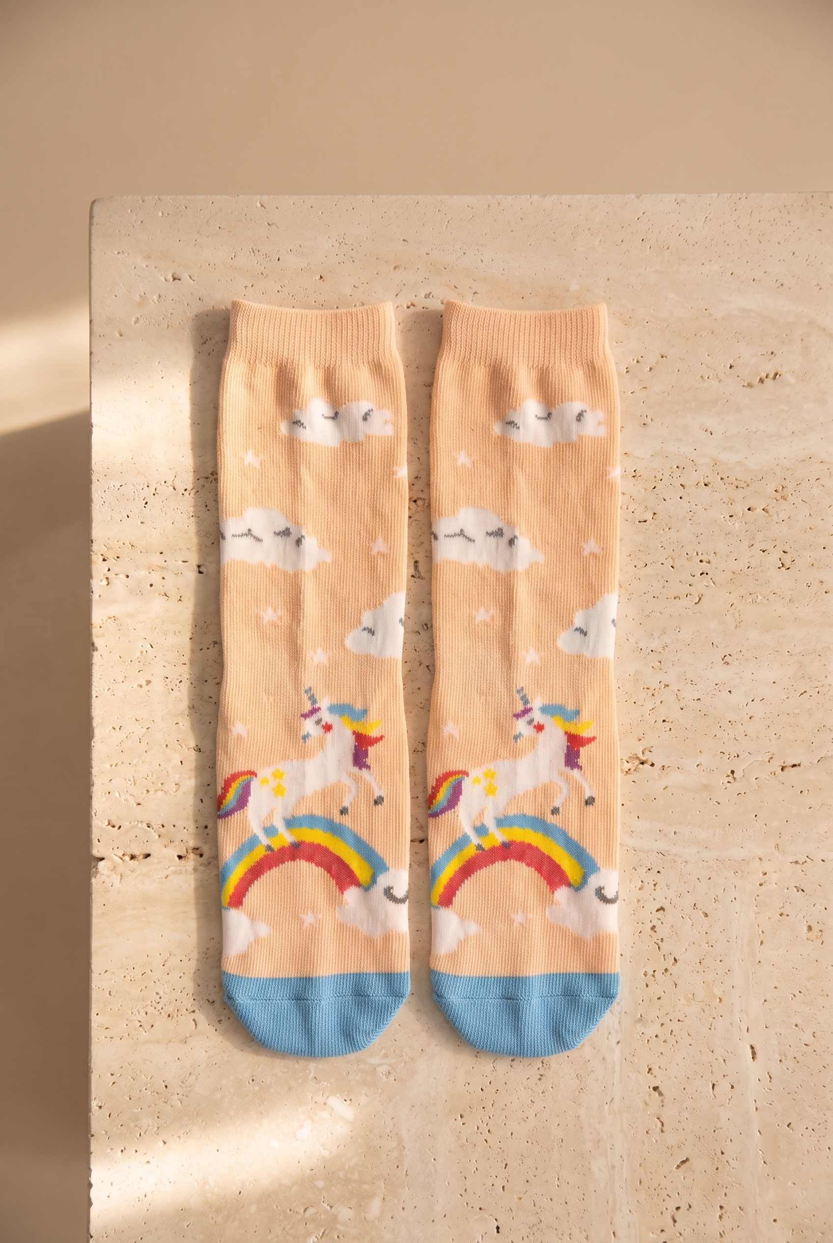 Kız Çocuk Unicorn Desenli 3'Lü Kutulu Soket Çorap