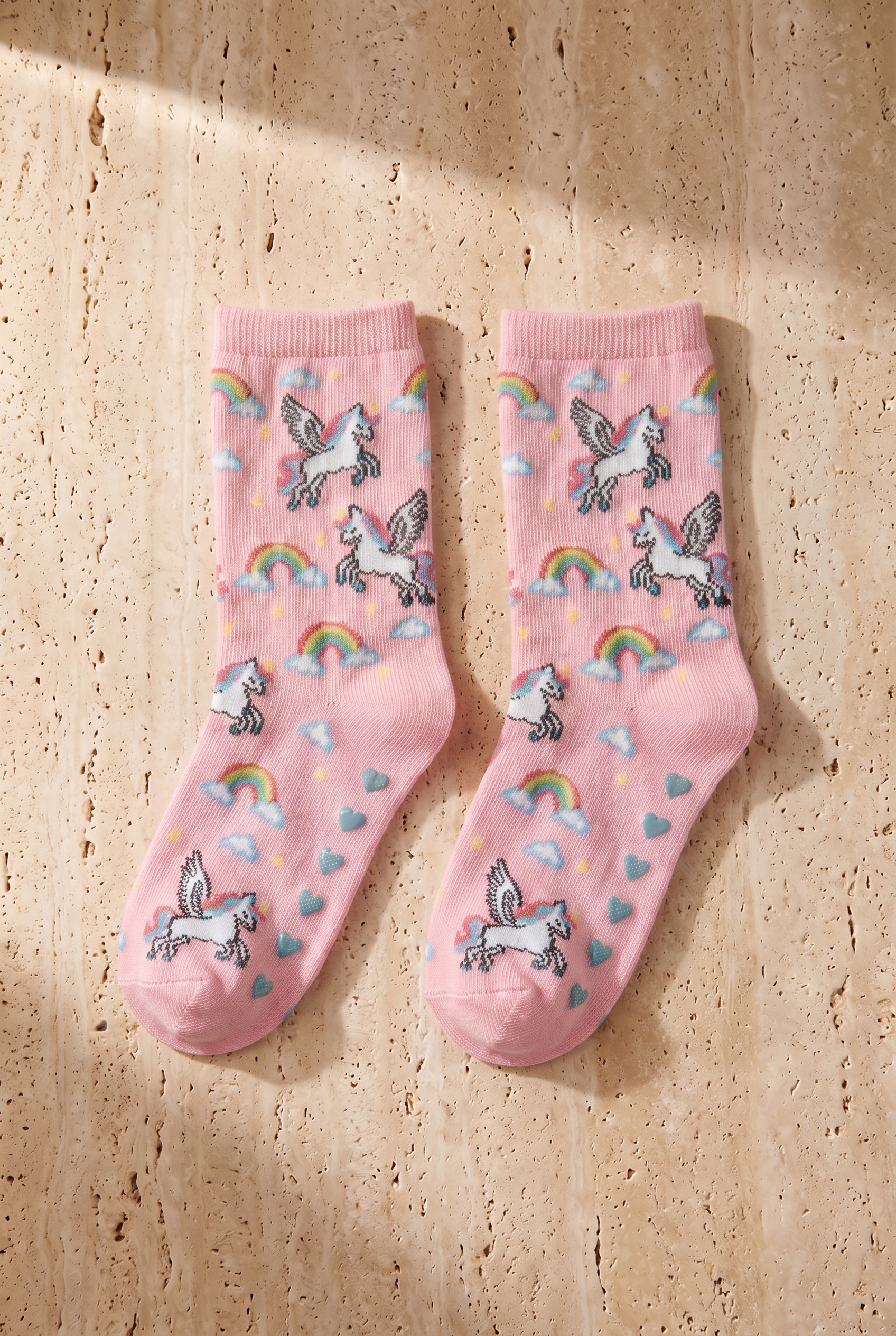 Kız Çocuk Unicorn Desenli 3'lü Kutulu Soket Çorap
