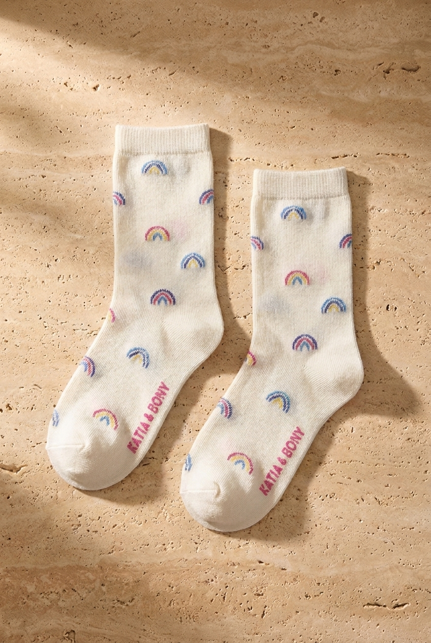 Kız Çocuk Unicorn Desenli 4'lü Paket Soket Çorap