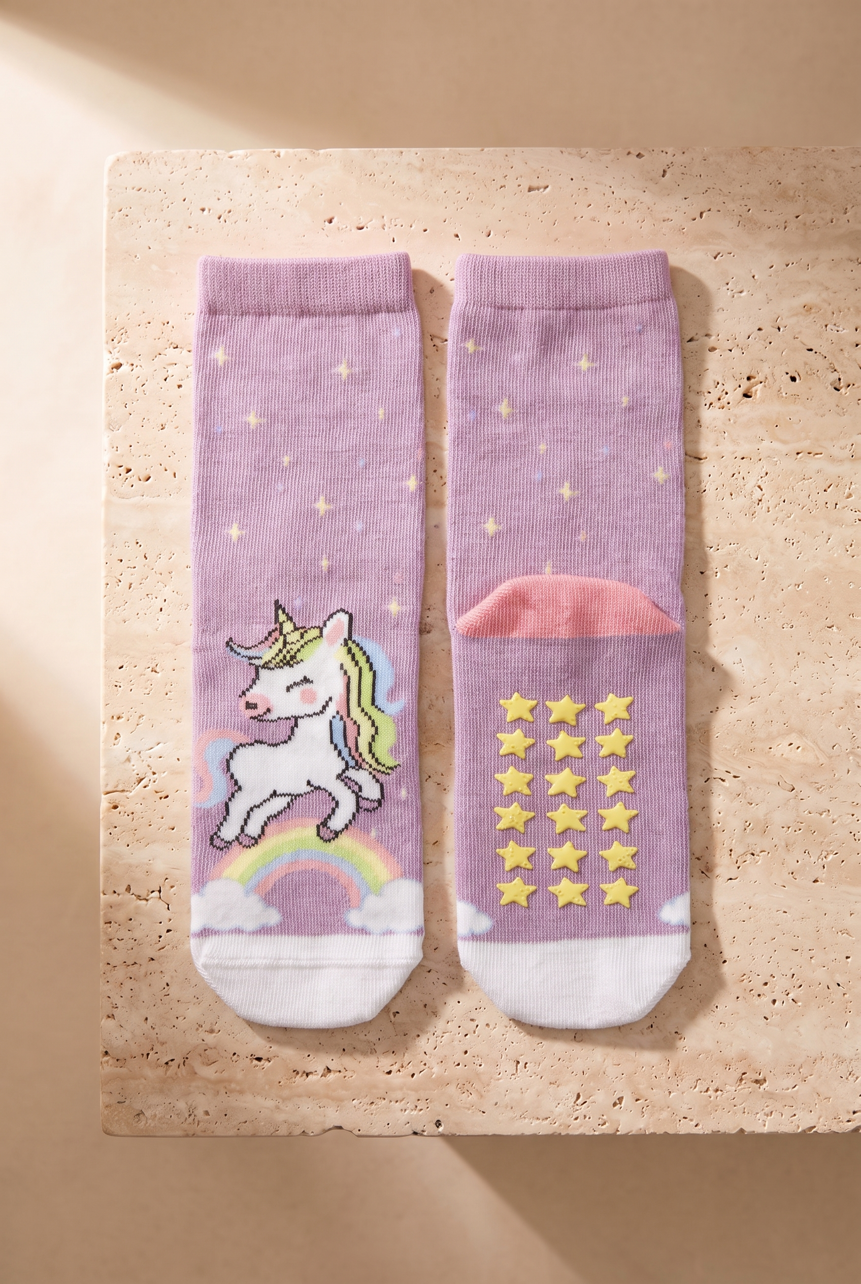 Kız Çocuk Unicorn Kutulu 3'lü Pamuklu Soket Çorap