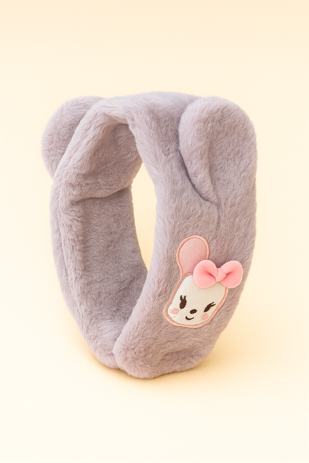 Kulaklı Hayvan Aksesuarlı Peluş Atkı