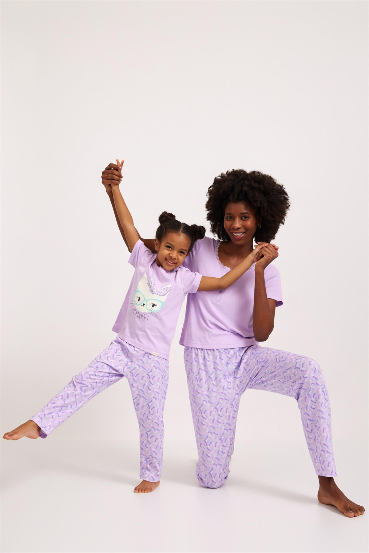 Lavender Kadın Pijama Alt Lila