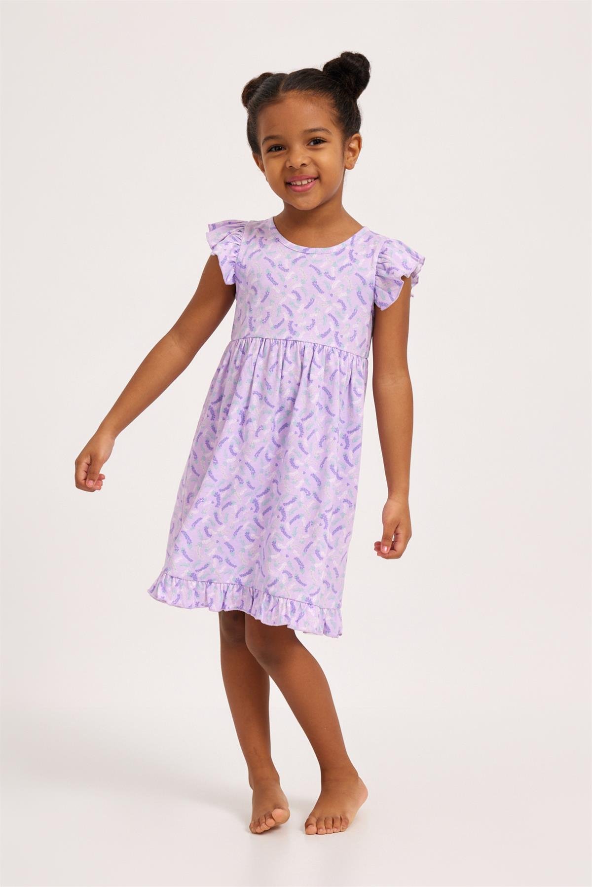 Lavender Kız Çocuk Gecelik Lila