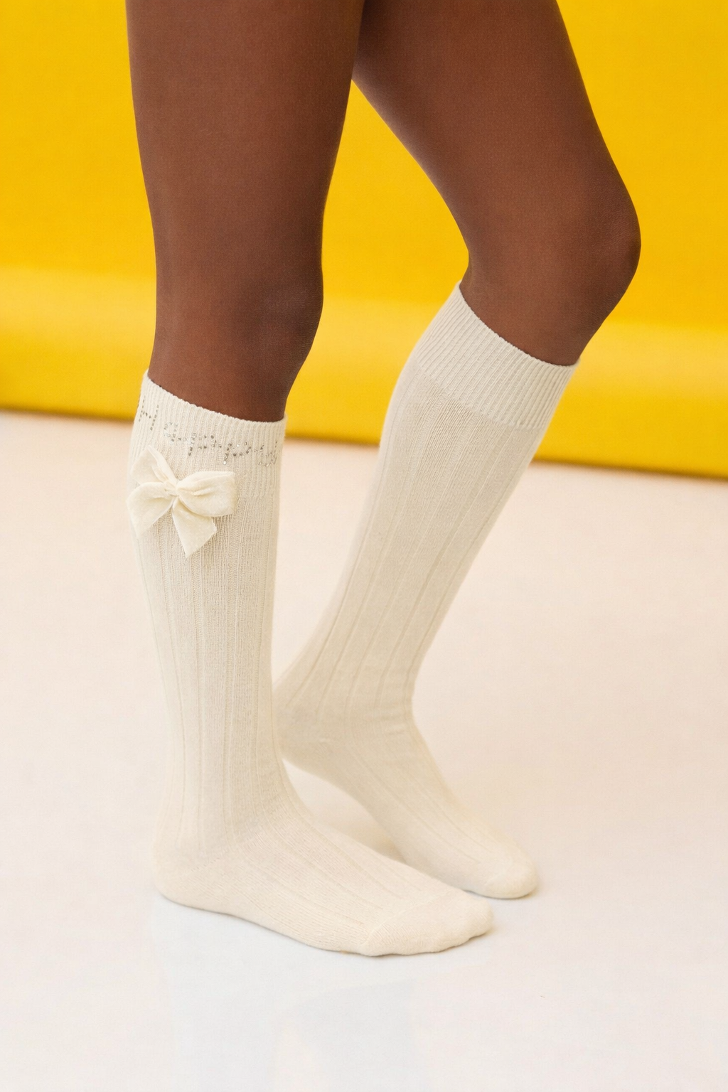 Let's Party Dizaltı Çocuk Çorabı Ekru