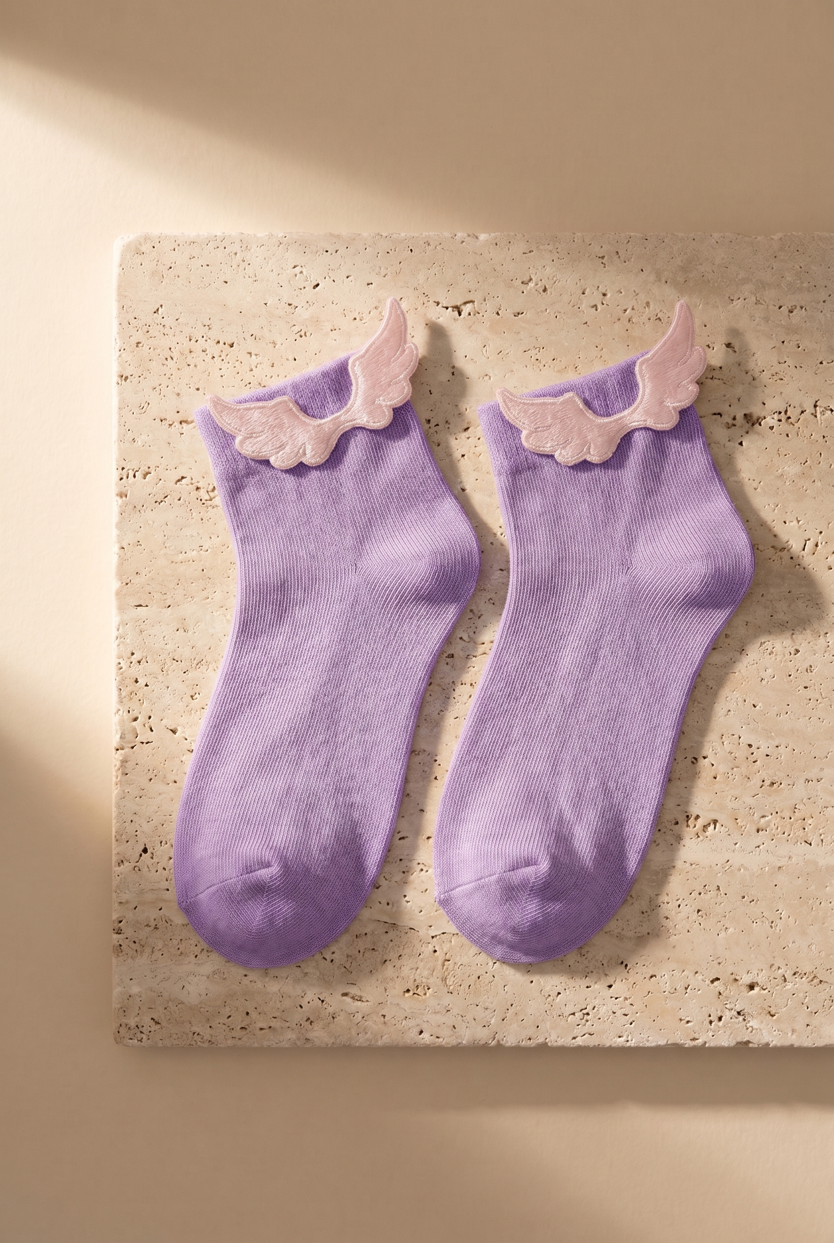 12601G2054 KANATLI ÇOCUK SOKET ÇORAP LILAC