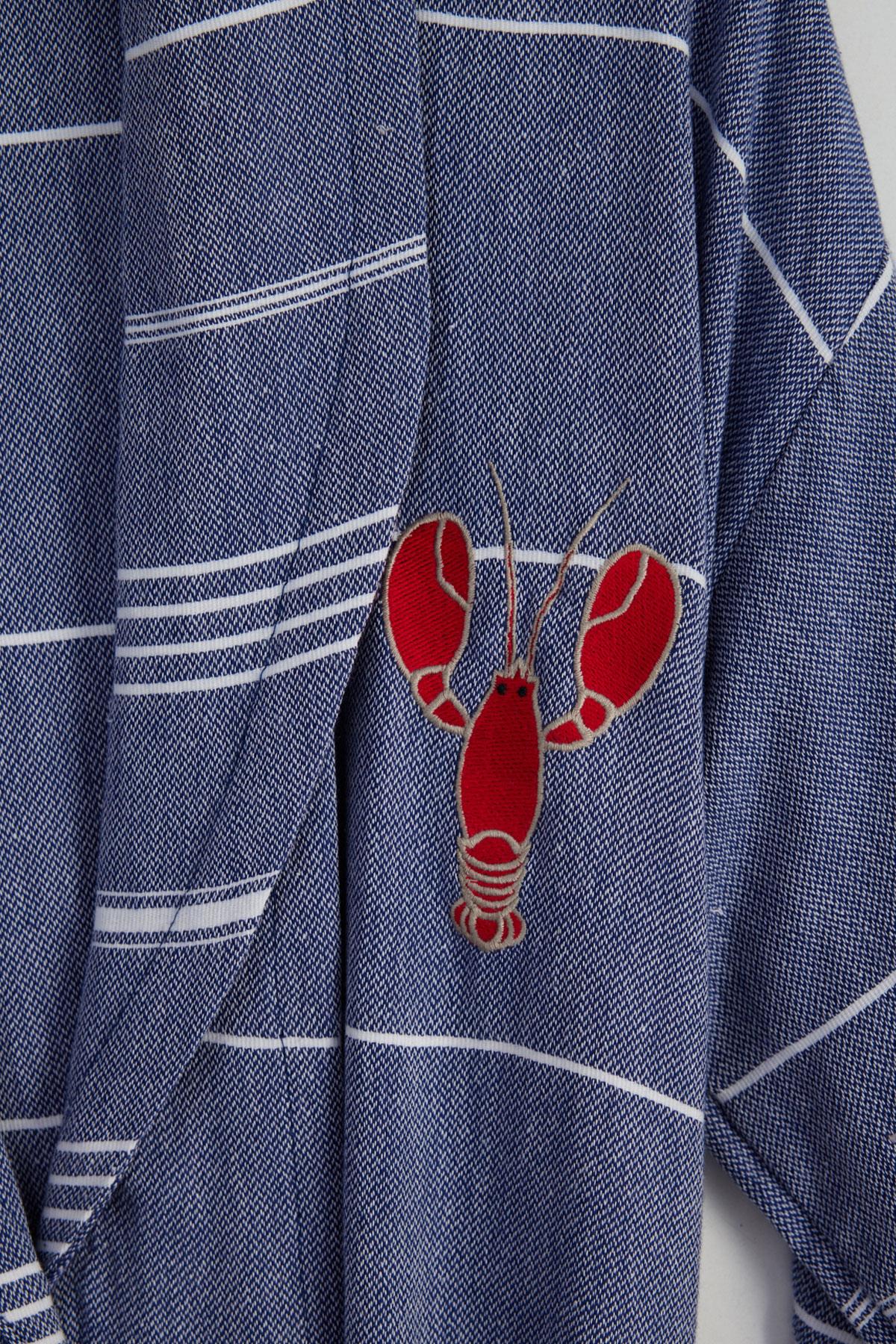 Lobster Erkek Peştemal Lacivert/Beyaz