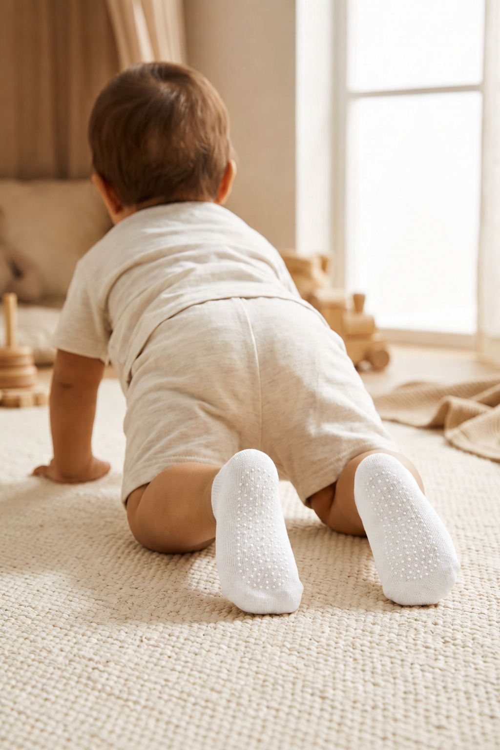 Lovers Baby Invisible Socks White