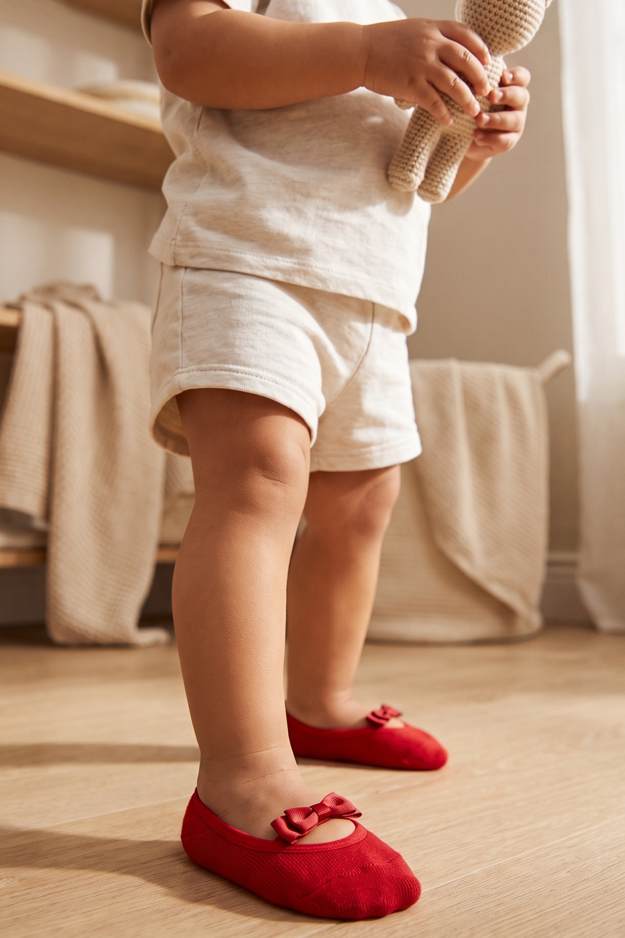 Lovers Baby Invisible Socks Red