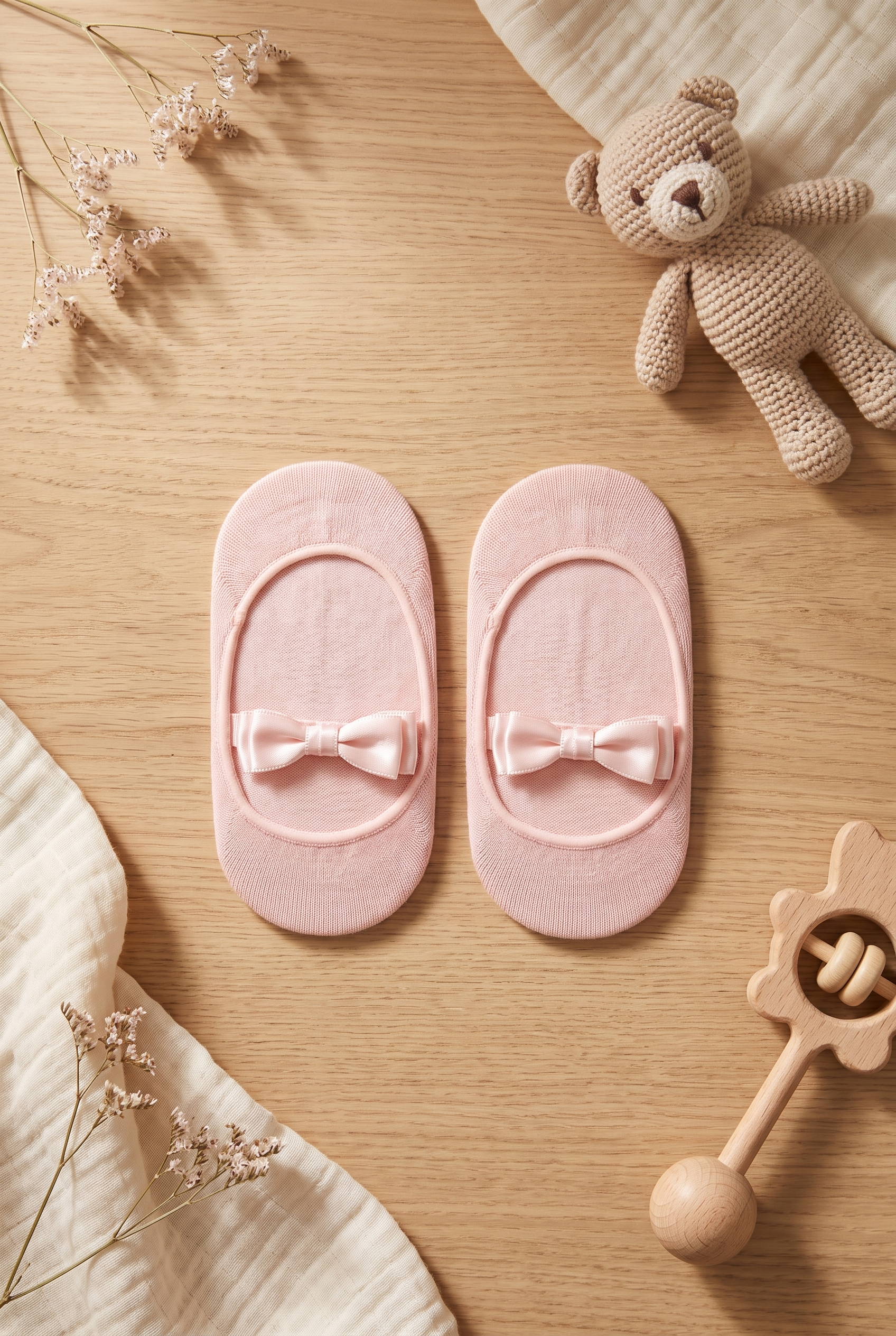 Lovers Baby Invisible Socks Pink