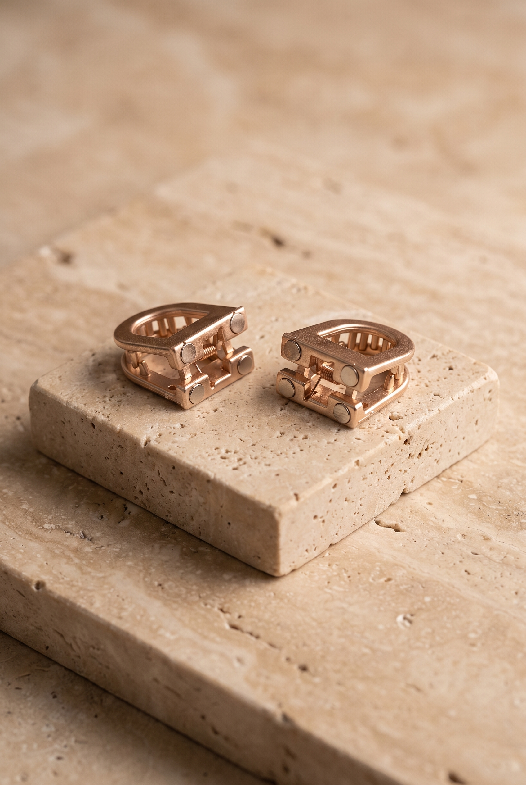 Mıknatıslı Parlak Görünümlü Kemik Toka Rose Gold