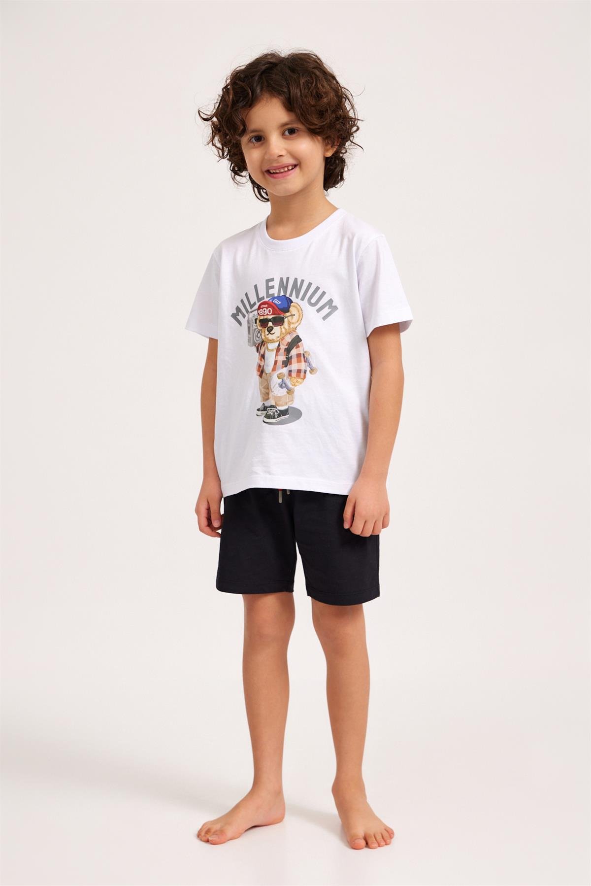Millenium Erkek Çocuk Şort SİYAH