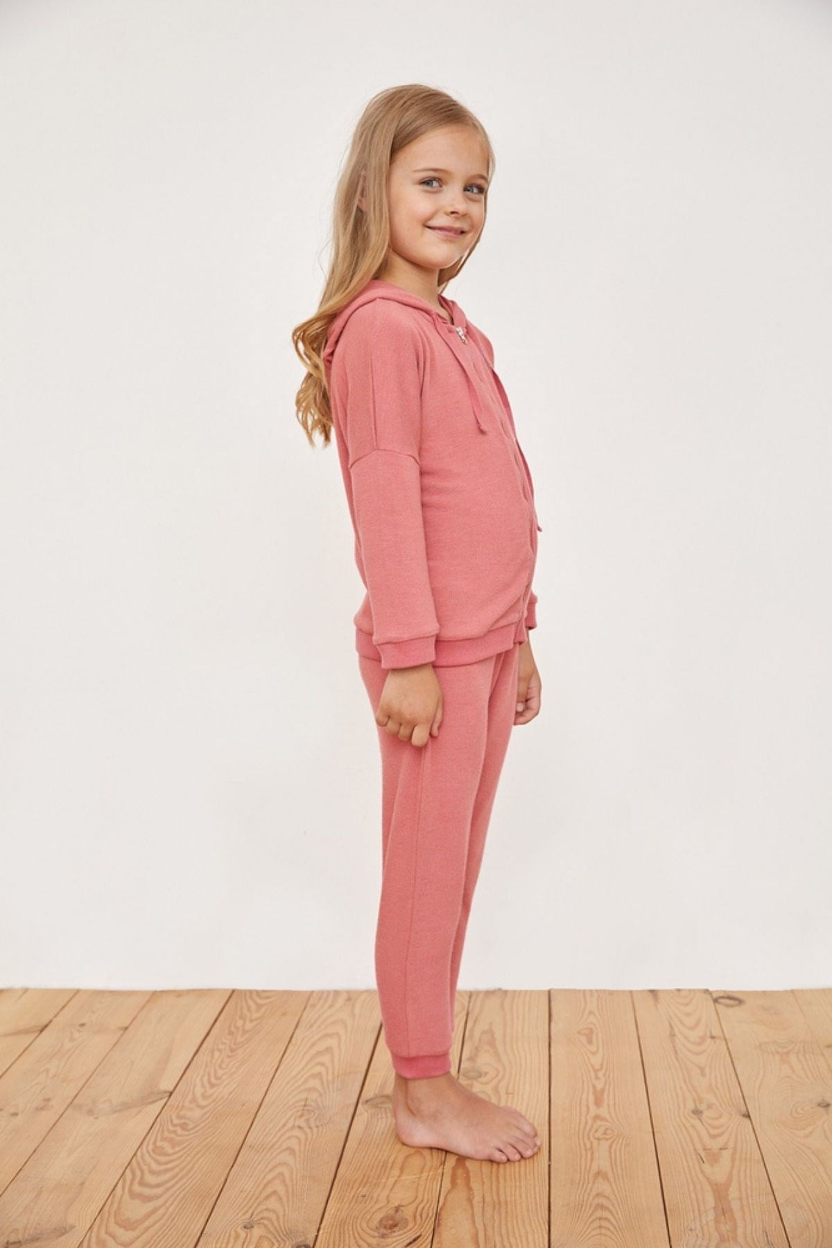 Natural Colors Kız Çocuk Kapuşonlu Sweatshırt-