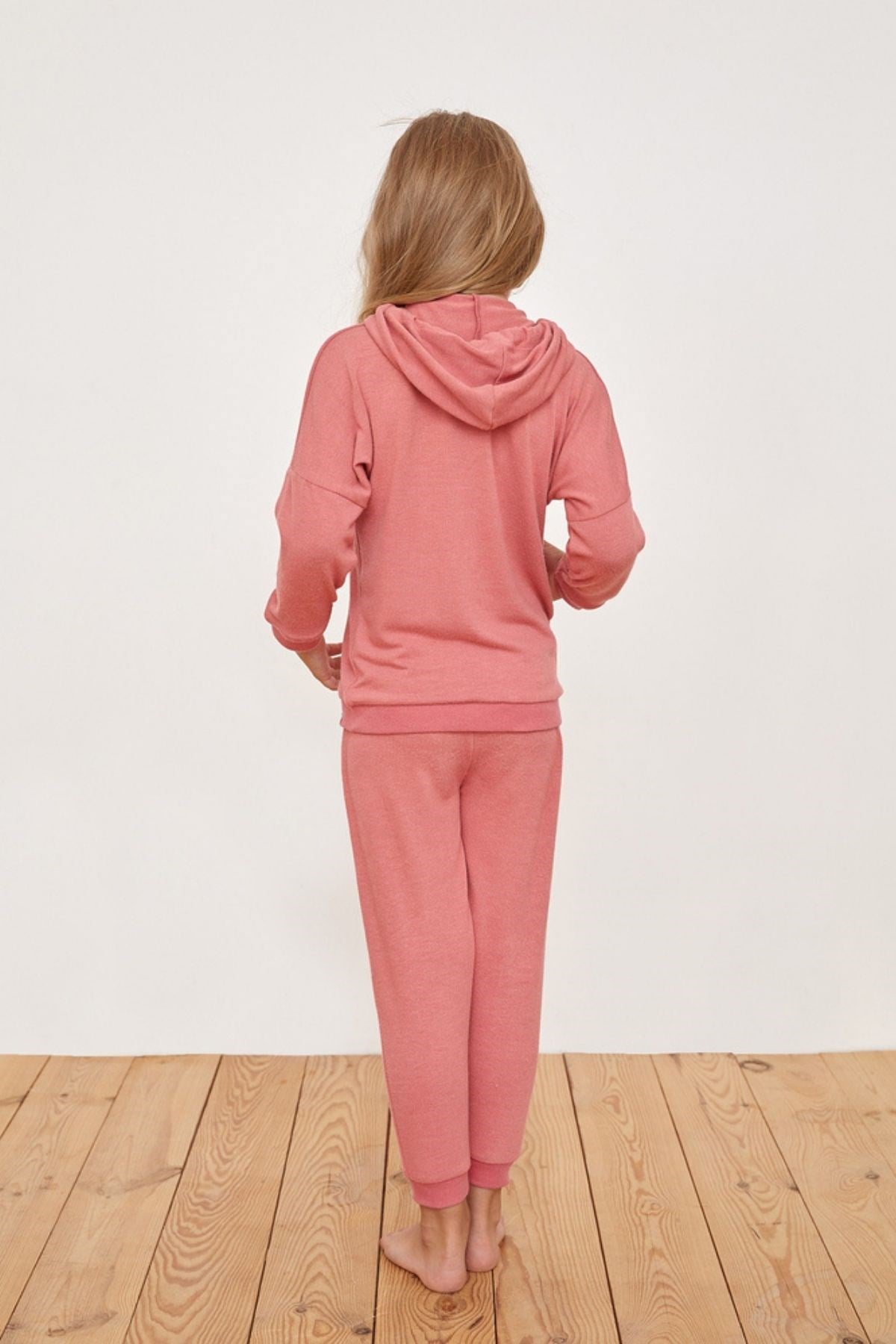 Natural Colors Kız Çocuk Kapuşonlu Sweatshırt-