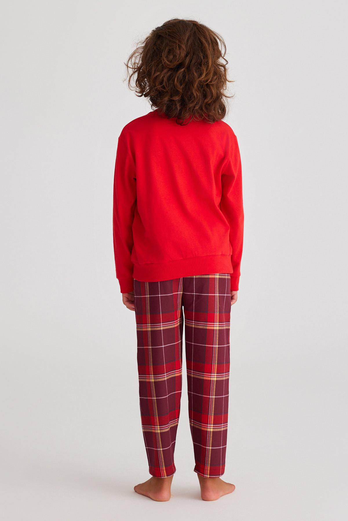 New Year Çocuk Sweatshırt Kırmızı