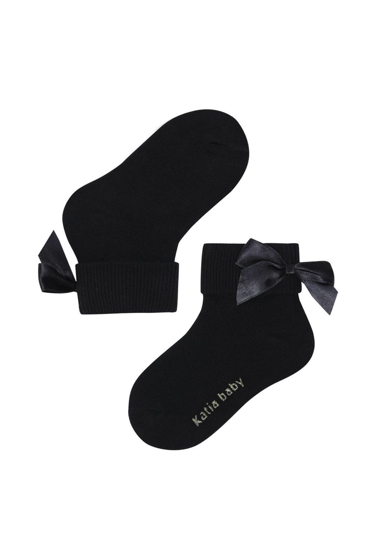 Newyork Fiyonklu Bebek Soket2'li-Siyah/SILVER