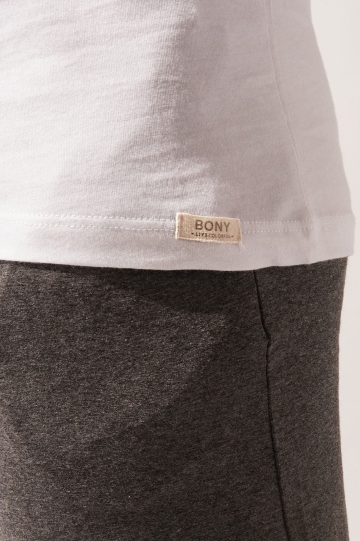 O Yaka Basic Erkek Atlet-Beyaz