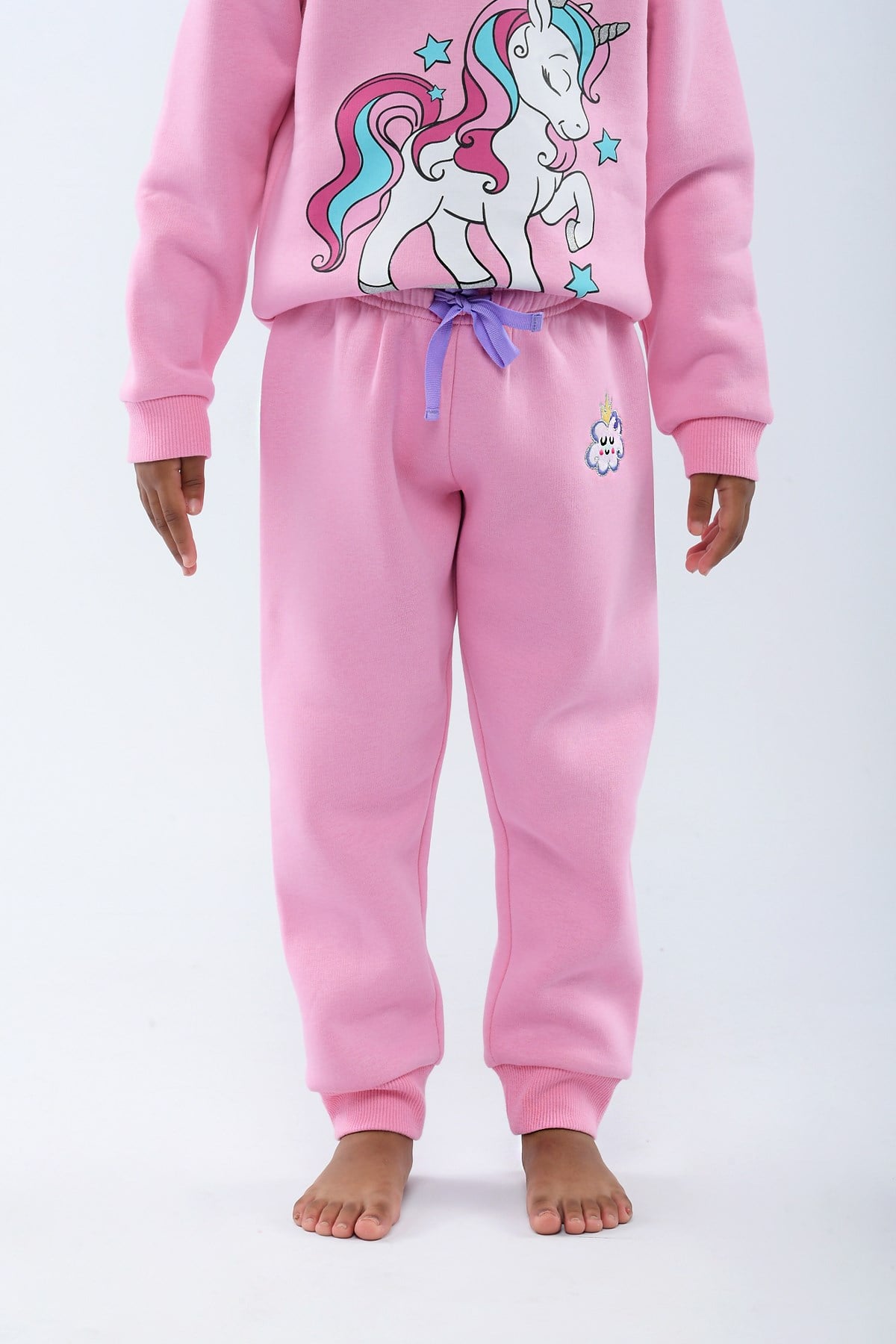Over The Rainbow Kız Çocuk Pijama Alt Pembe