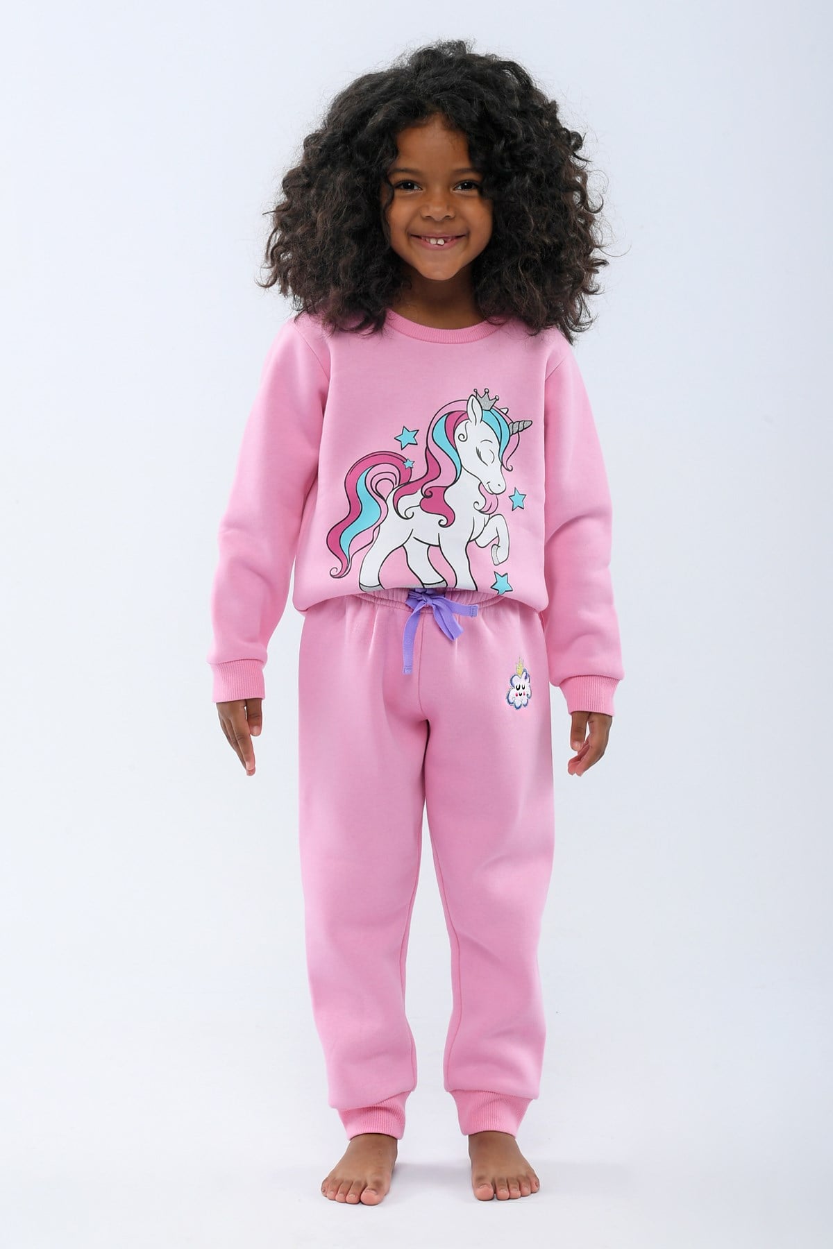 Over The Rainbow Kız Çocuk Pijama Alt Pembe