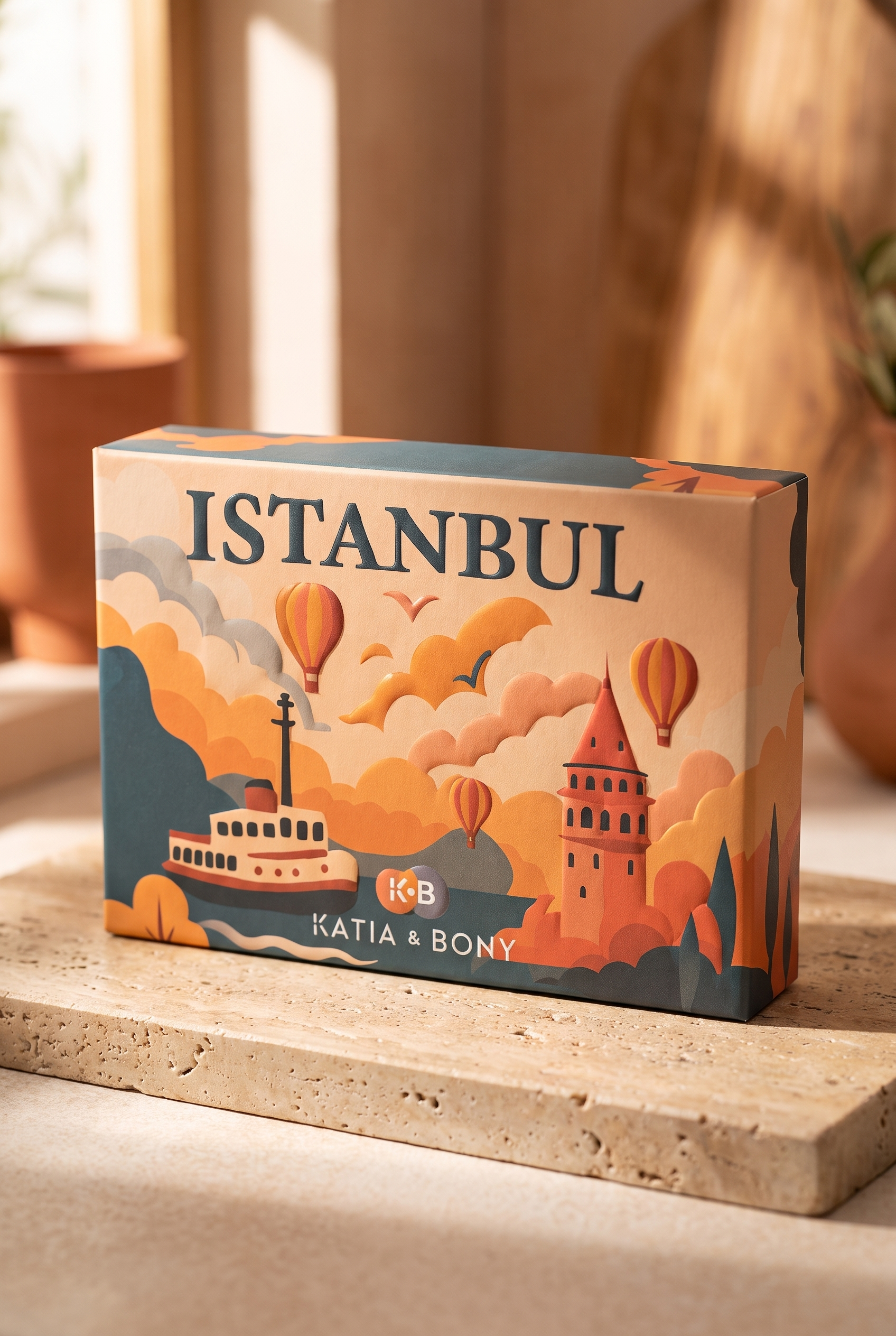 Özel İstanbul Koleksiyonu Kutulu 3'lü Şehir İkonları Unisex Çorap Seti