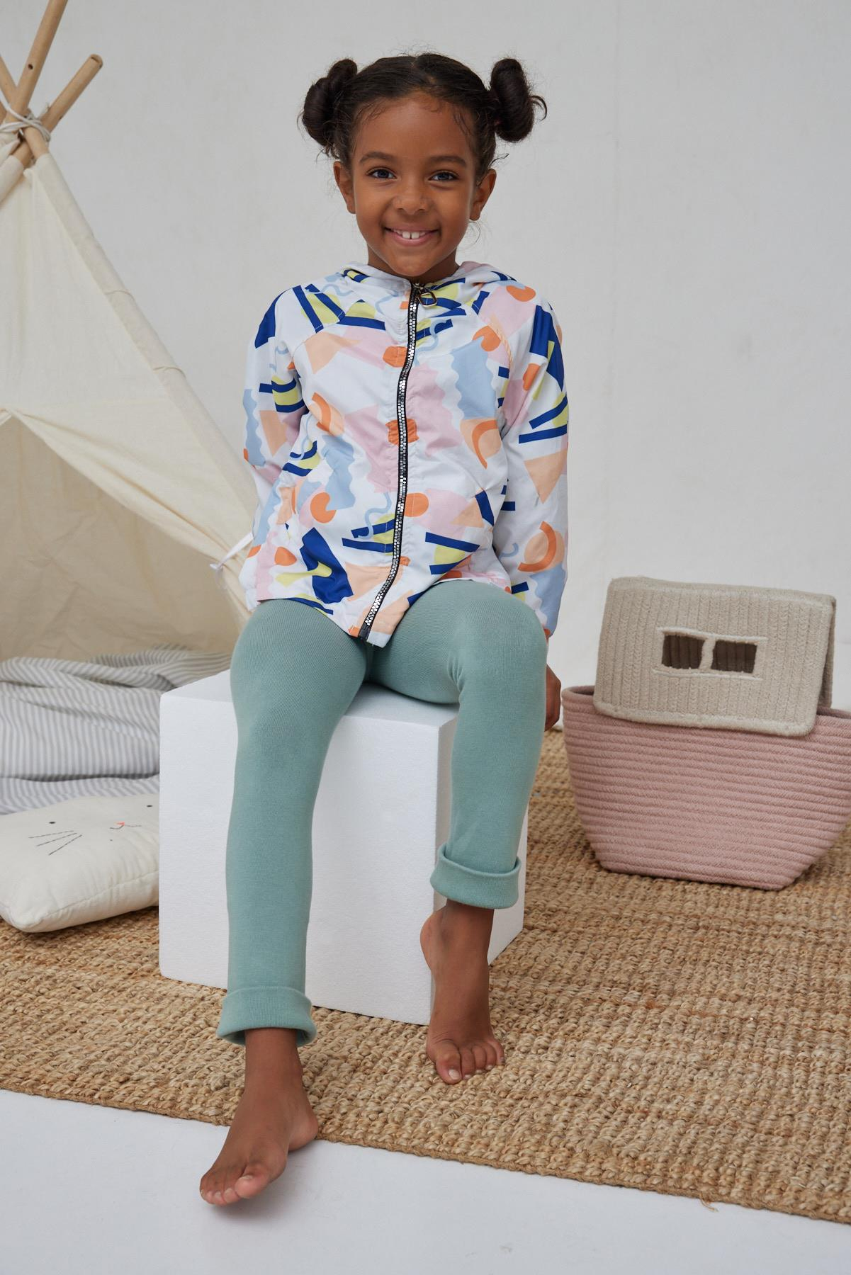 Pamuklu Çocuk Tayt Pantolon Yeşil