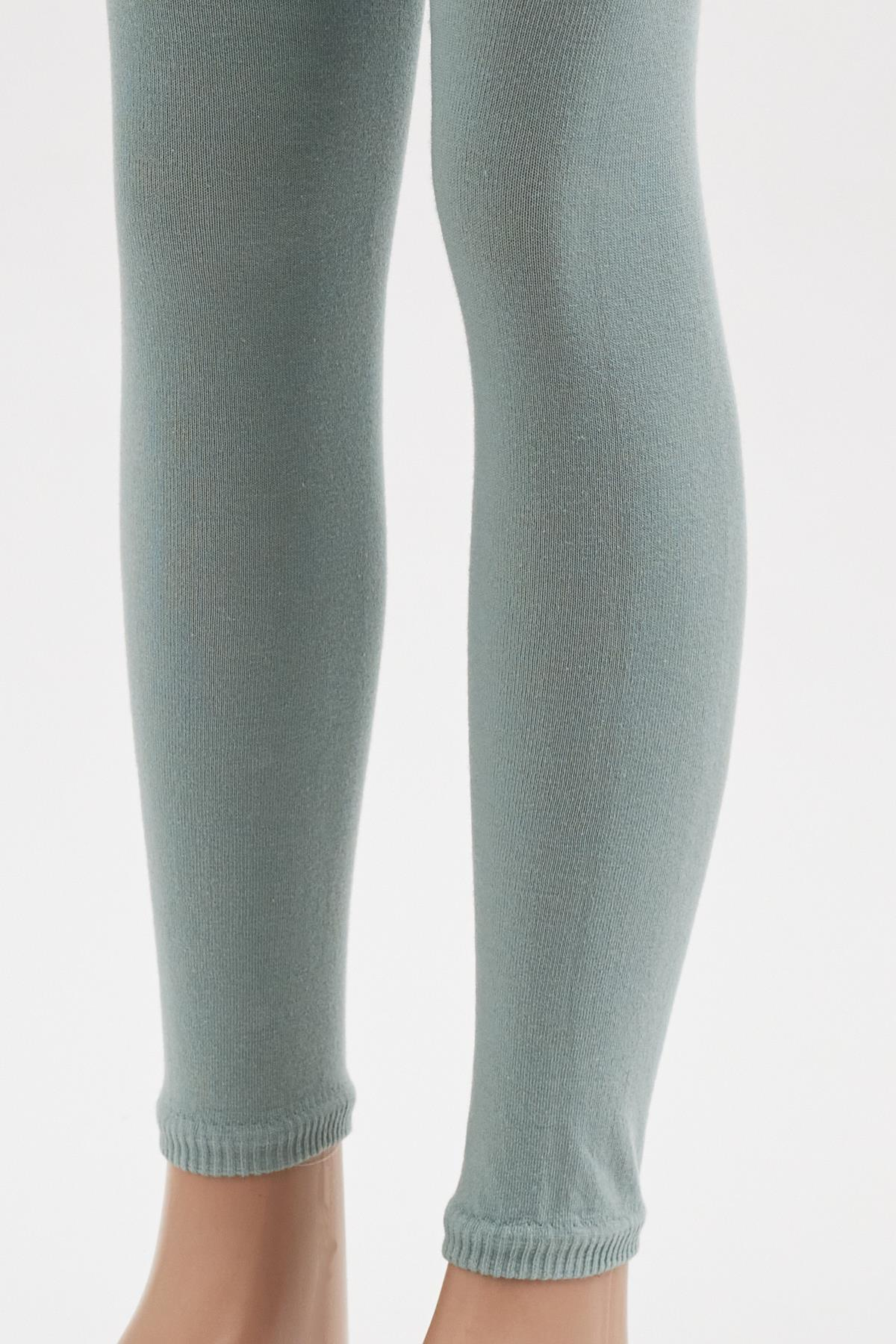 Pamuklu Çocuk Tayt Yeşil