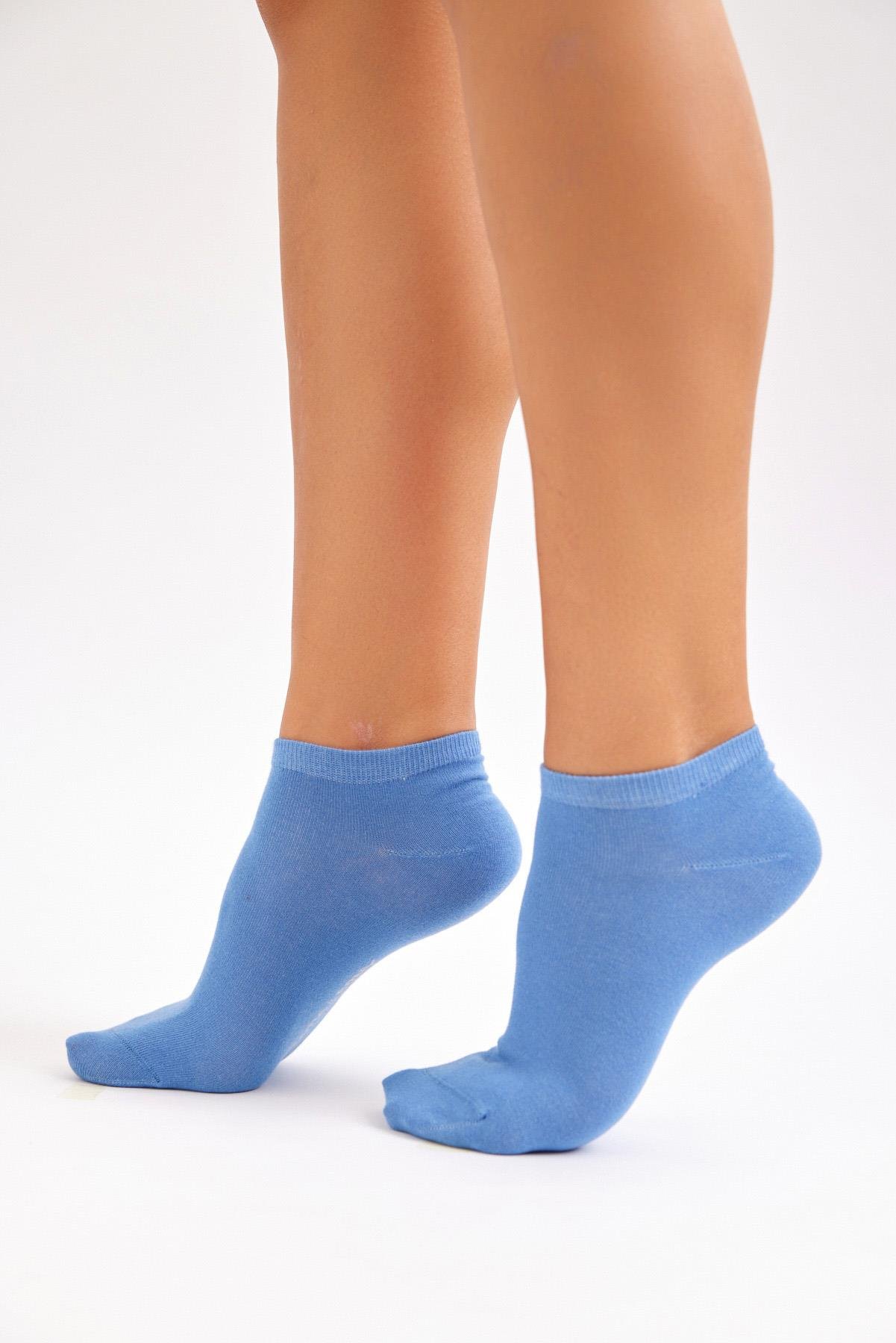 Pamuklu Patik Çorap Koyu Mavi