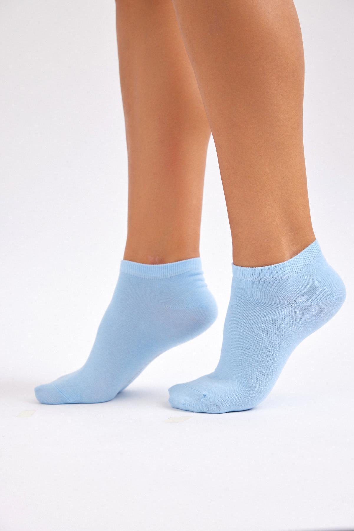 Pamuklu Patik Çorap LIGHT MAVİ