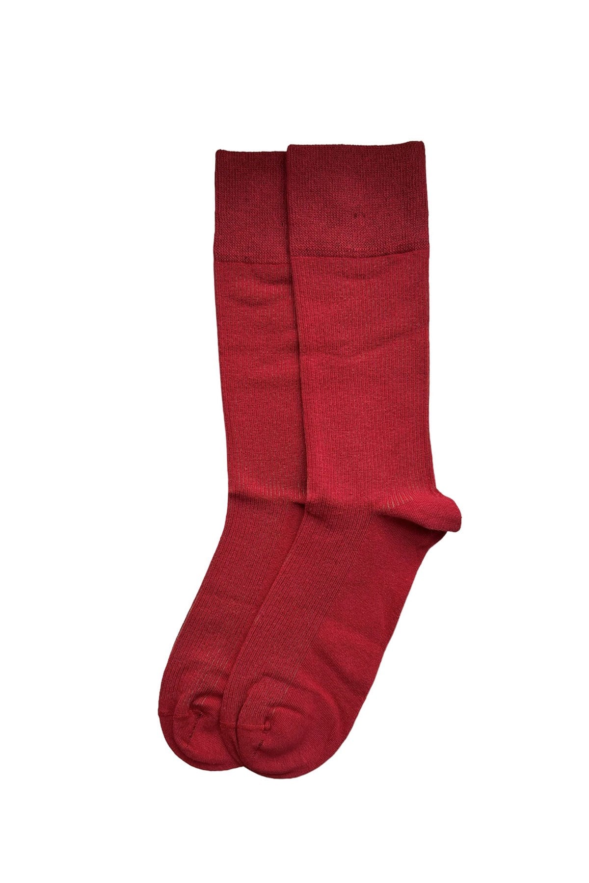 Pamuklu Unisex Soket Çorap Bordo