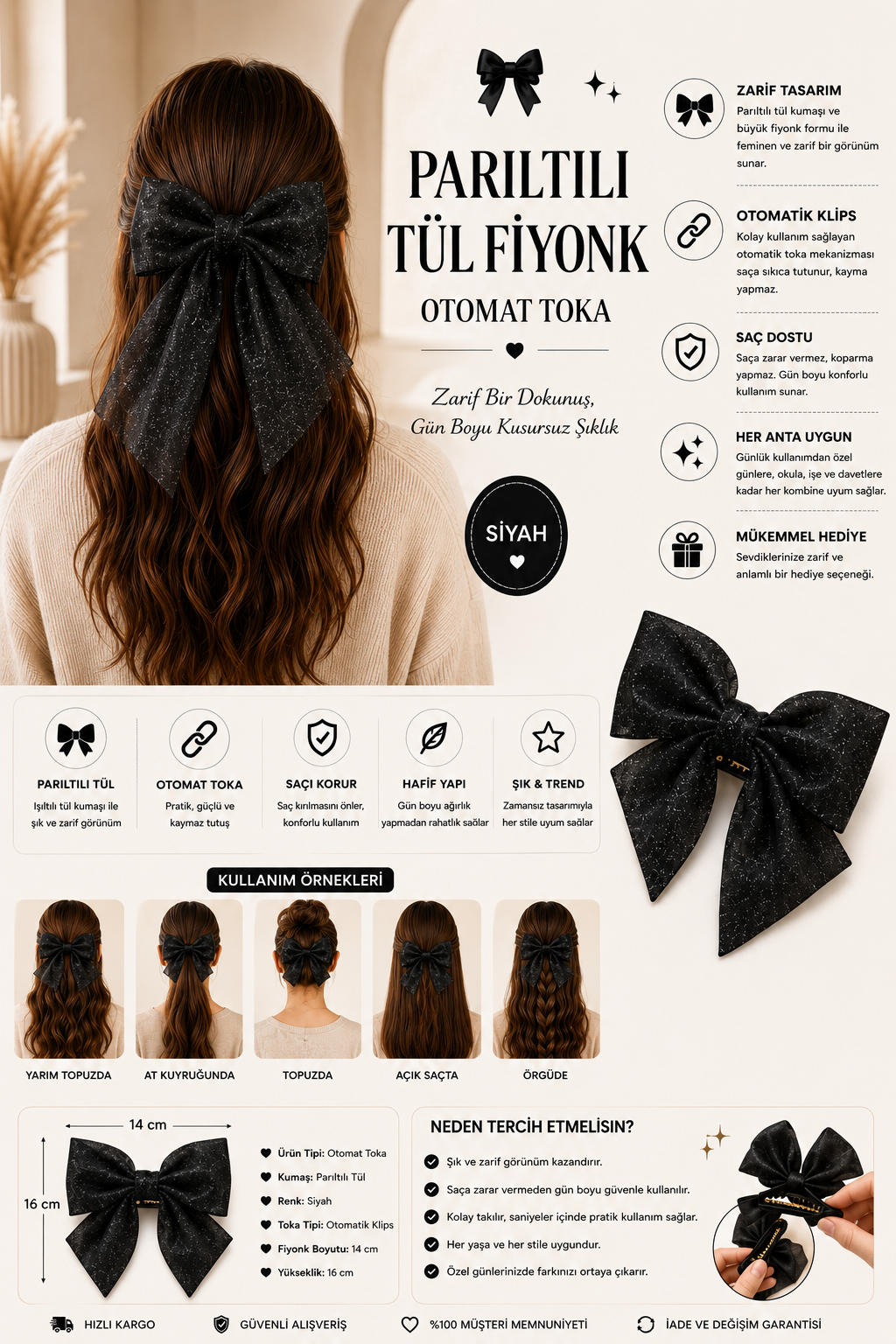 22505G2241 TÜL FİYONK TOKA-21105 SİYAH