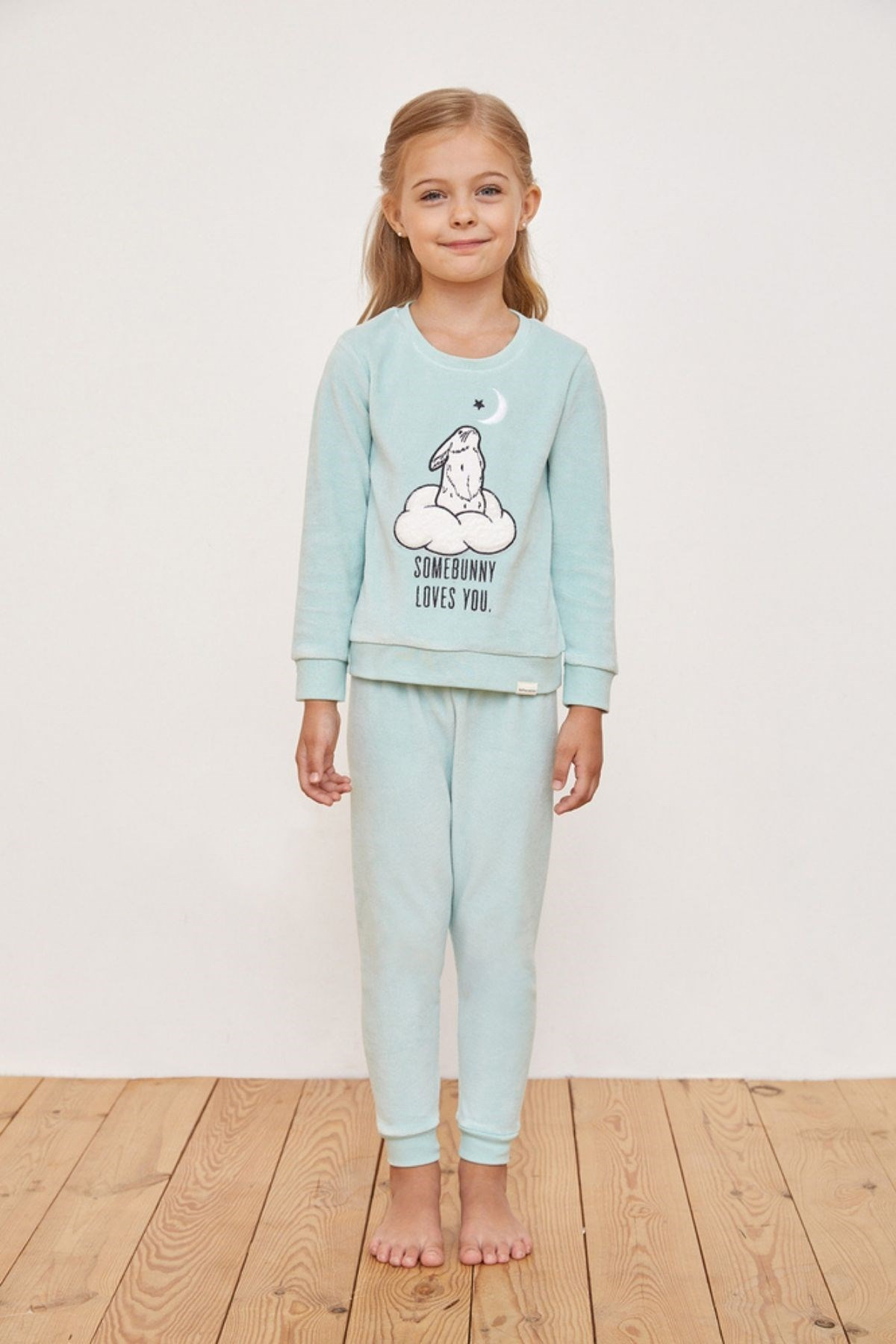 Pastel Neutrals Kız Çocuk Pijama Takımı-