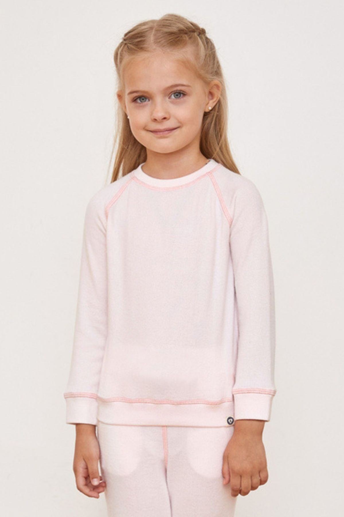 Pastel Neutrals Kız Çocuk Sweatshırt-Gül Pembe