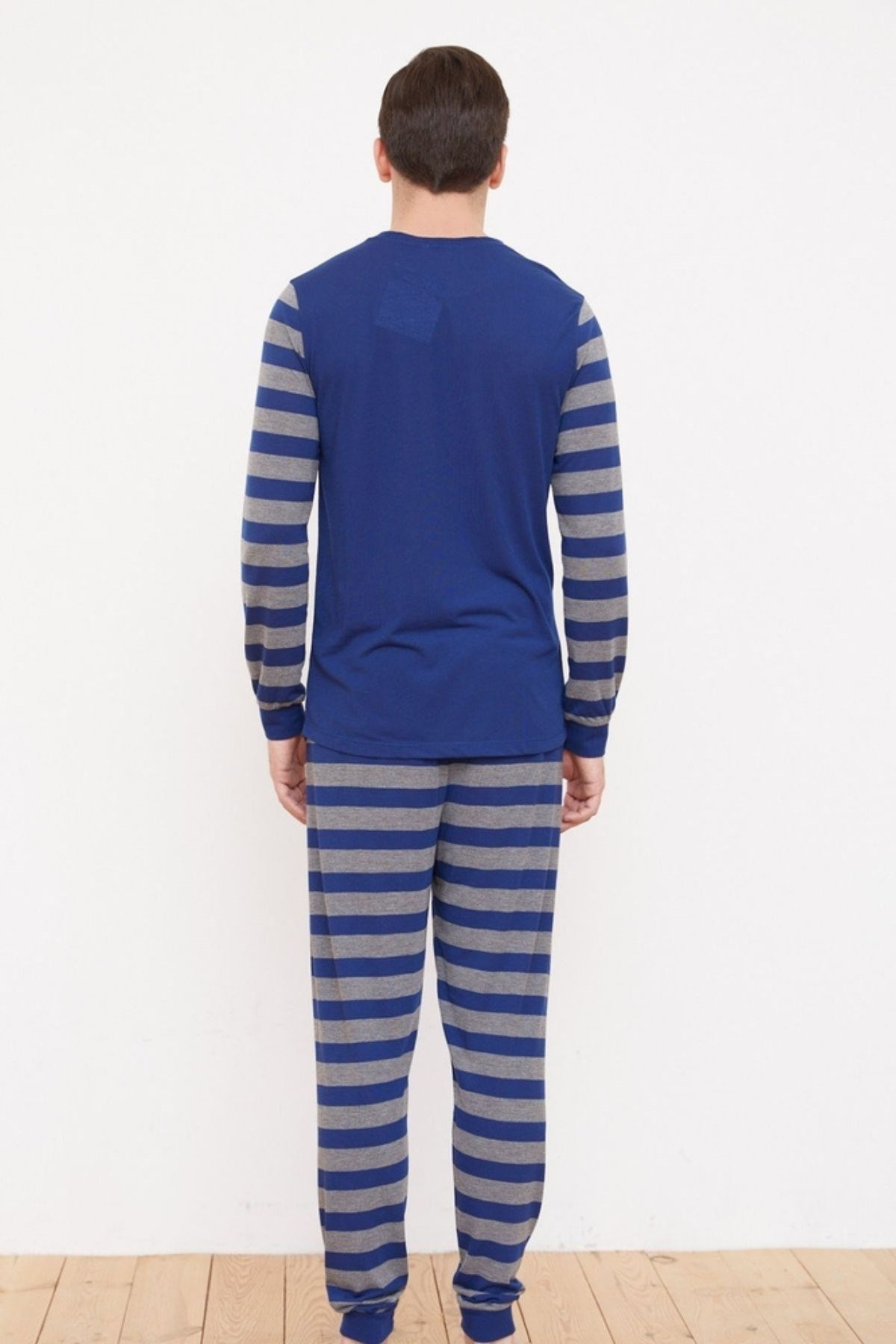 Pilot Erkek Pijama Takımı-Lacivert
