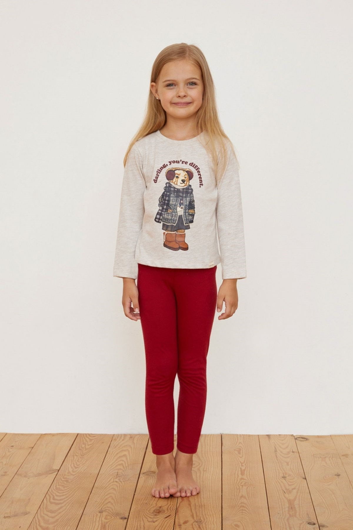 Retro Prep Kız Çocuk Pijama Takımı-