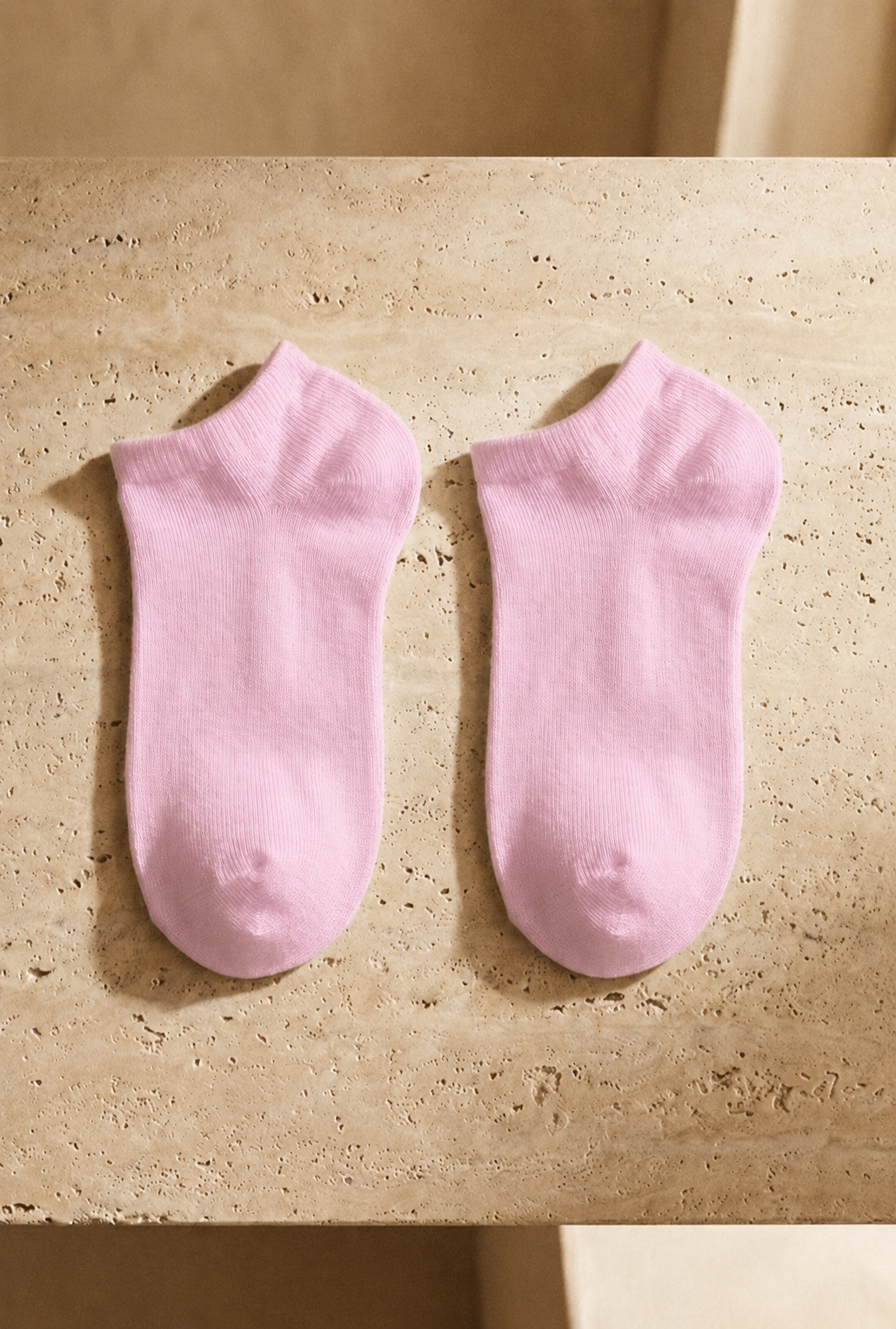 Run 3-Pack Kids Basic Booties Socks White/White/Pink