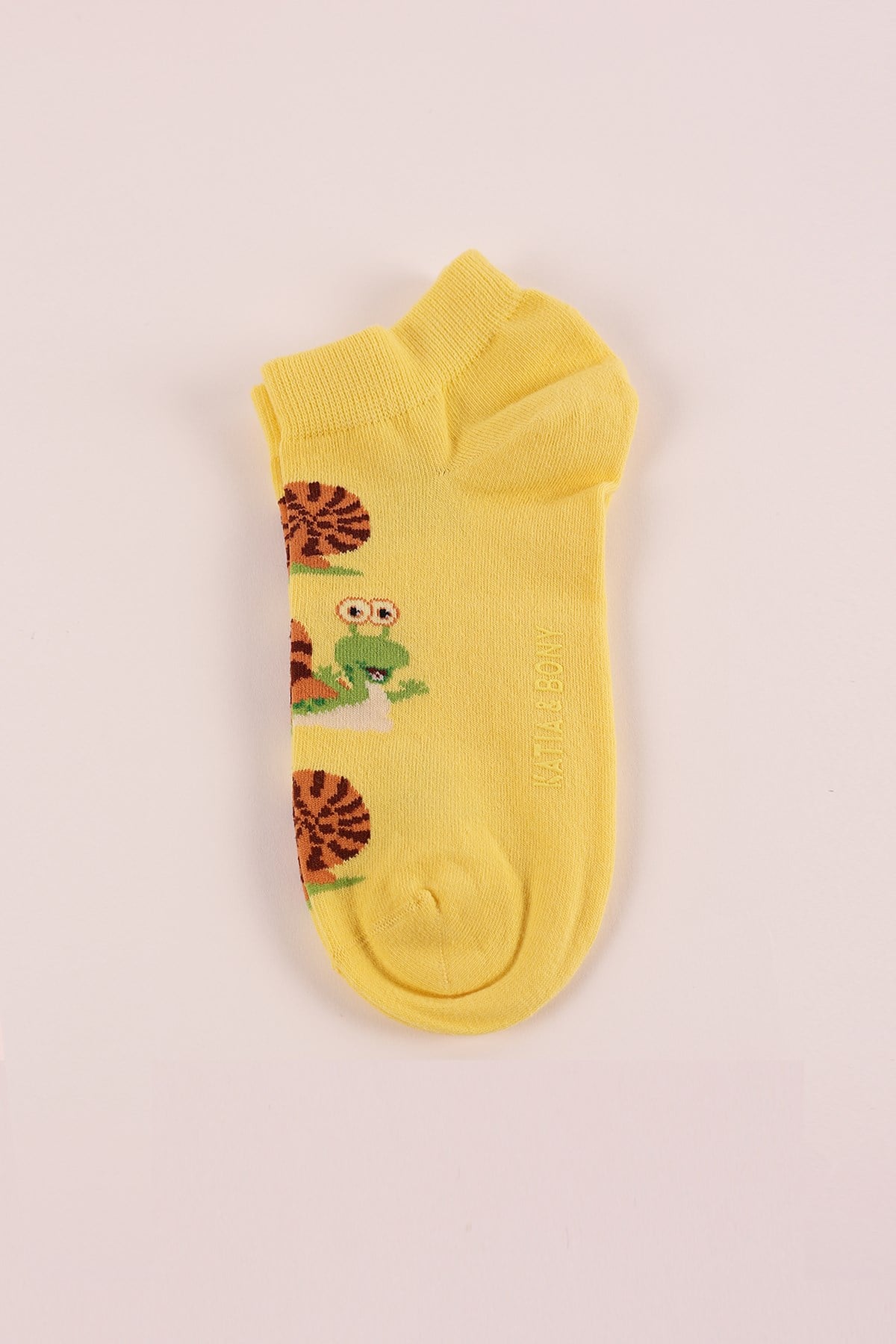 Salyangoz Step Çorap Sarı