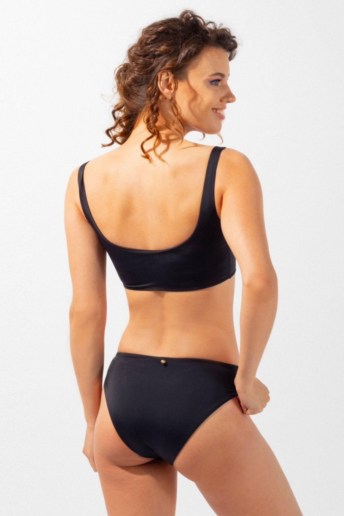 Siyah Düz Kadın Bikini-SİYAH