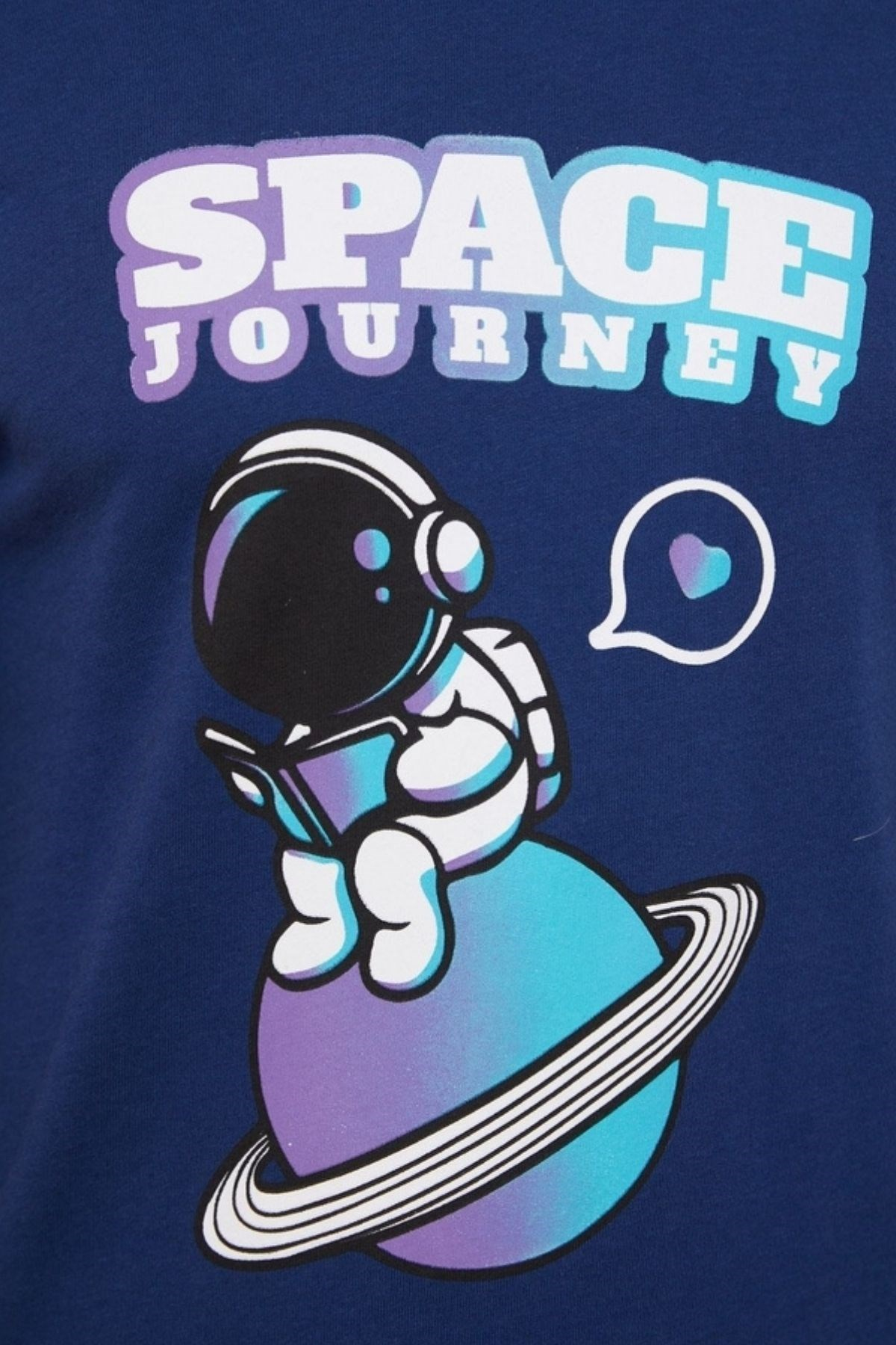 Space Kadın Pijama Takımı-Lacivert
