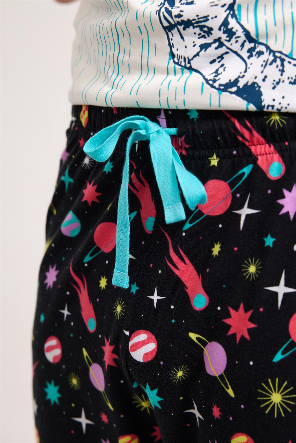 Supernova Erkek Pijama Takım SİYAH