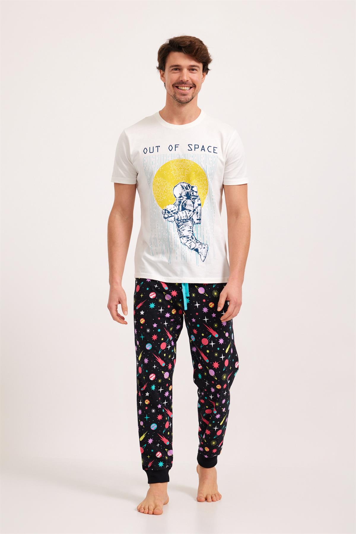 Supernova Erkek Pijama Takım SİYAH