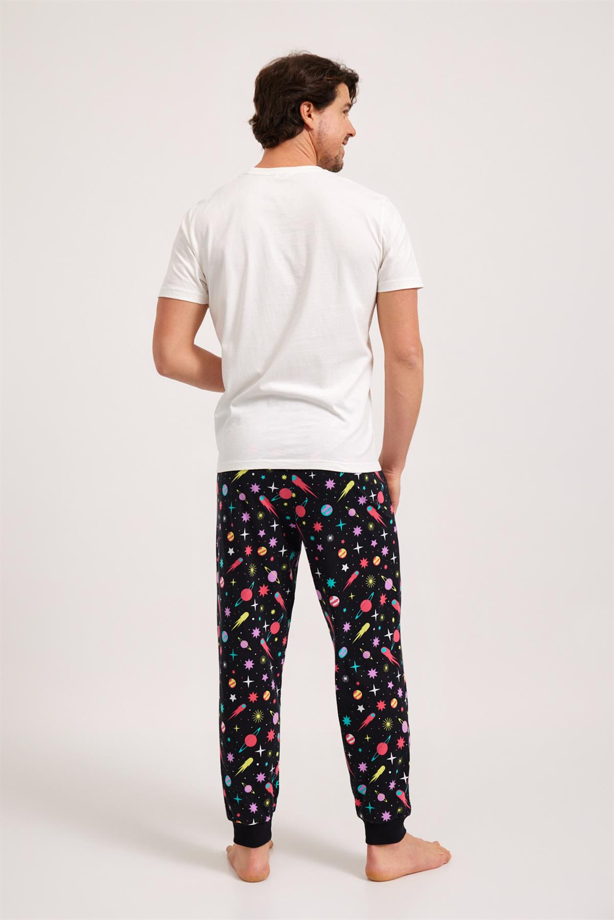 Supernova Erkek Pijama Takım SİYAH