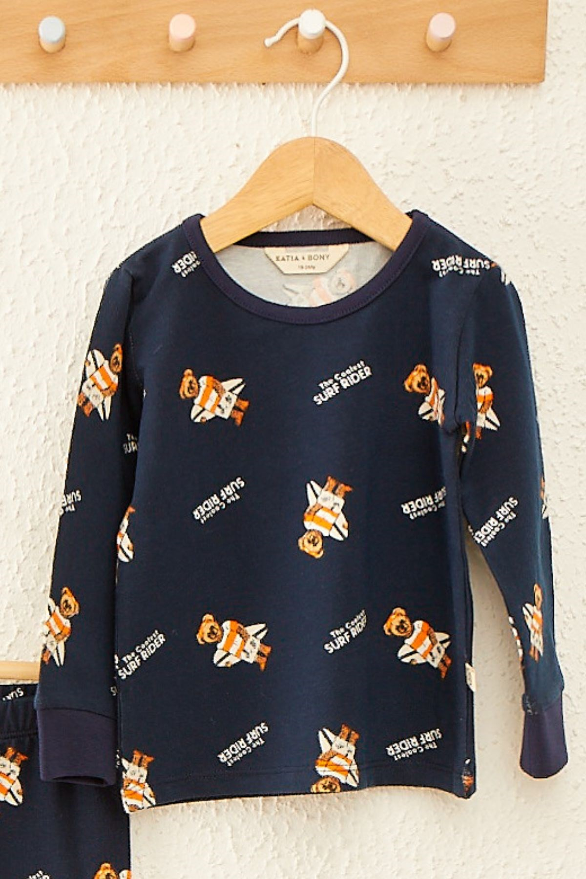 Surf Rıder Bebek Pijama Takımı-Desenli