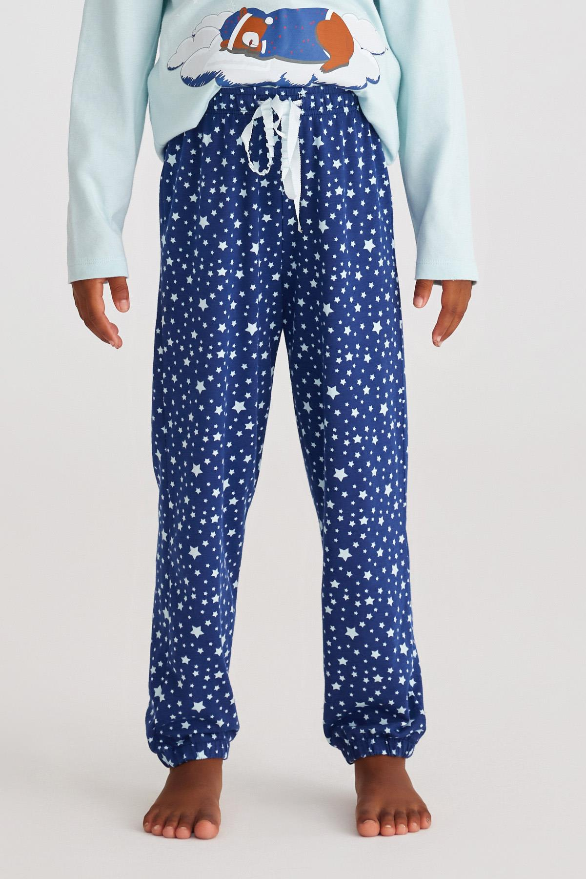 Sweet Dream Kız Çocuk Pijama Takımı Lacivert