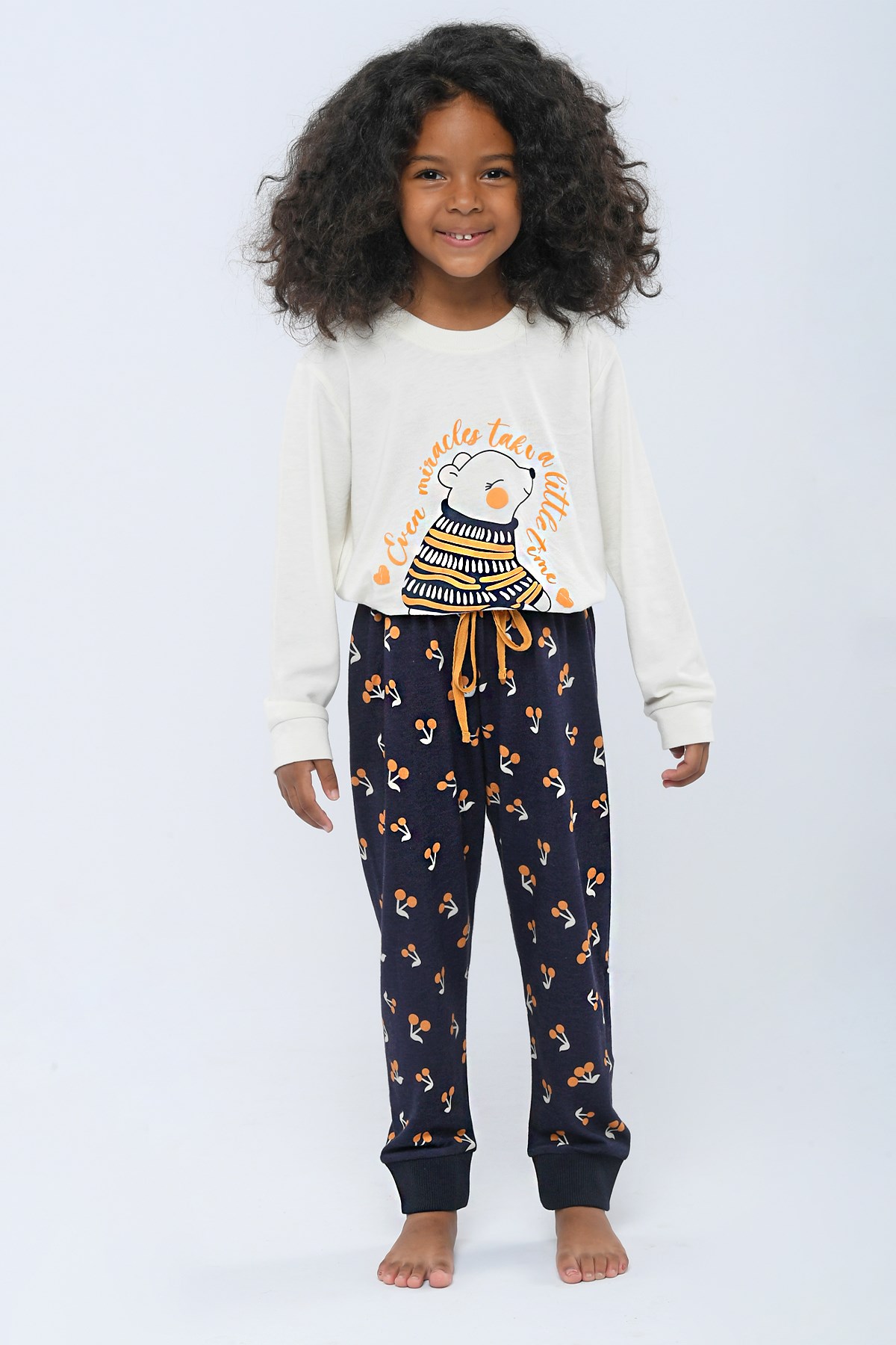 Sweet Dreams Kız Çocuk Pijama Takımı Desenli