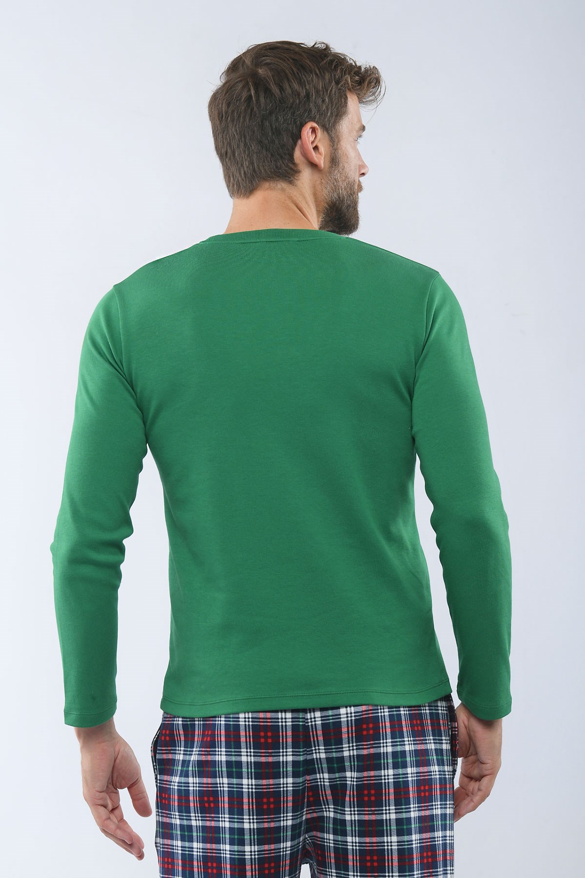 Sweet Santa Erkek Pijama Üst Yeşil