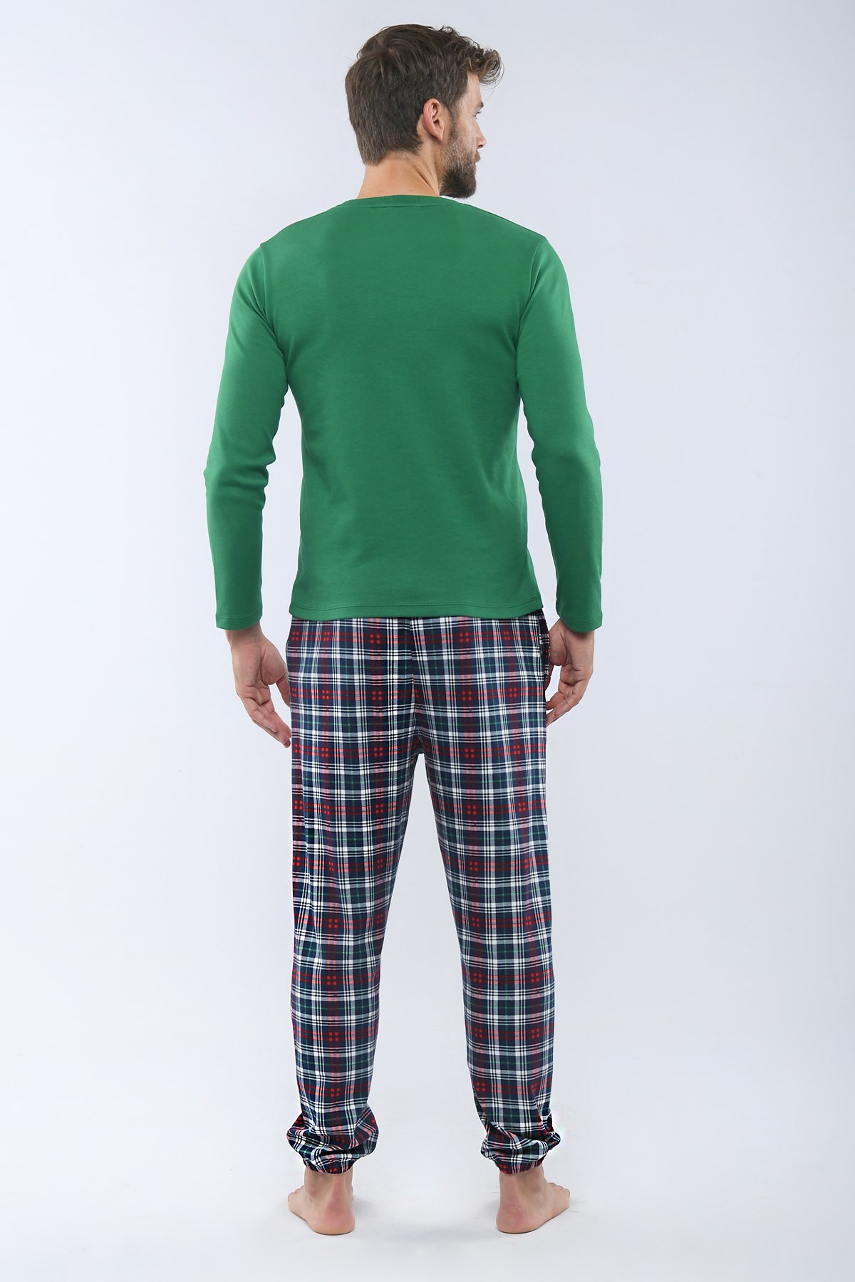 Sweet Santa Erkek Pijama Üst Yeşil