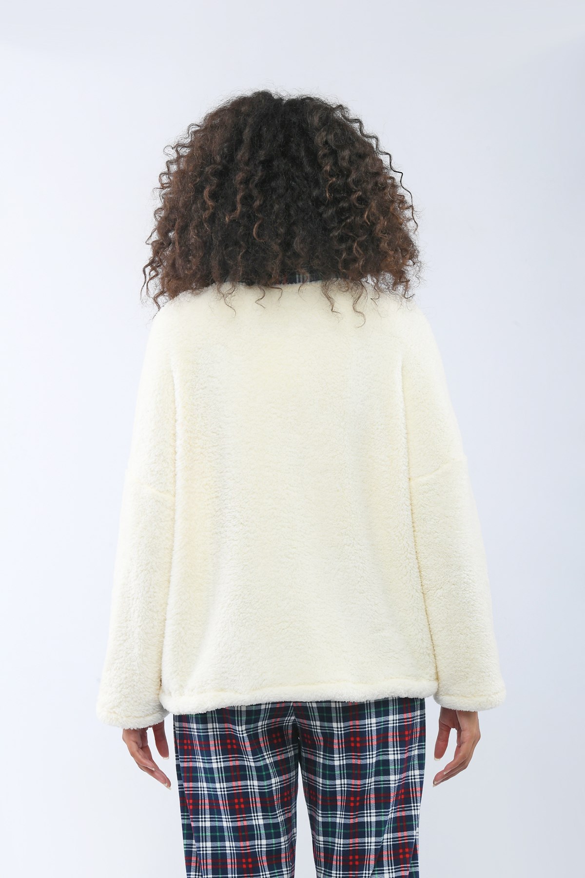 Sweet Santa Kadın Sweatshirt Ekru