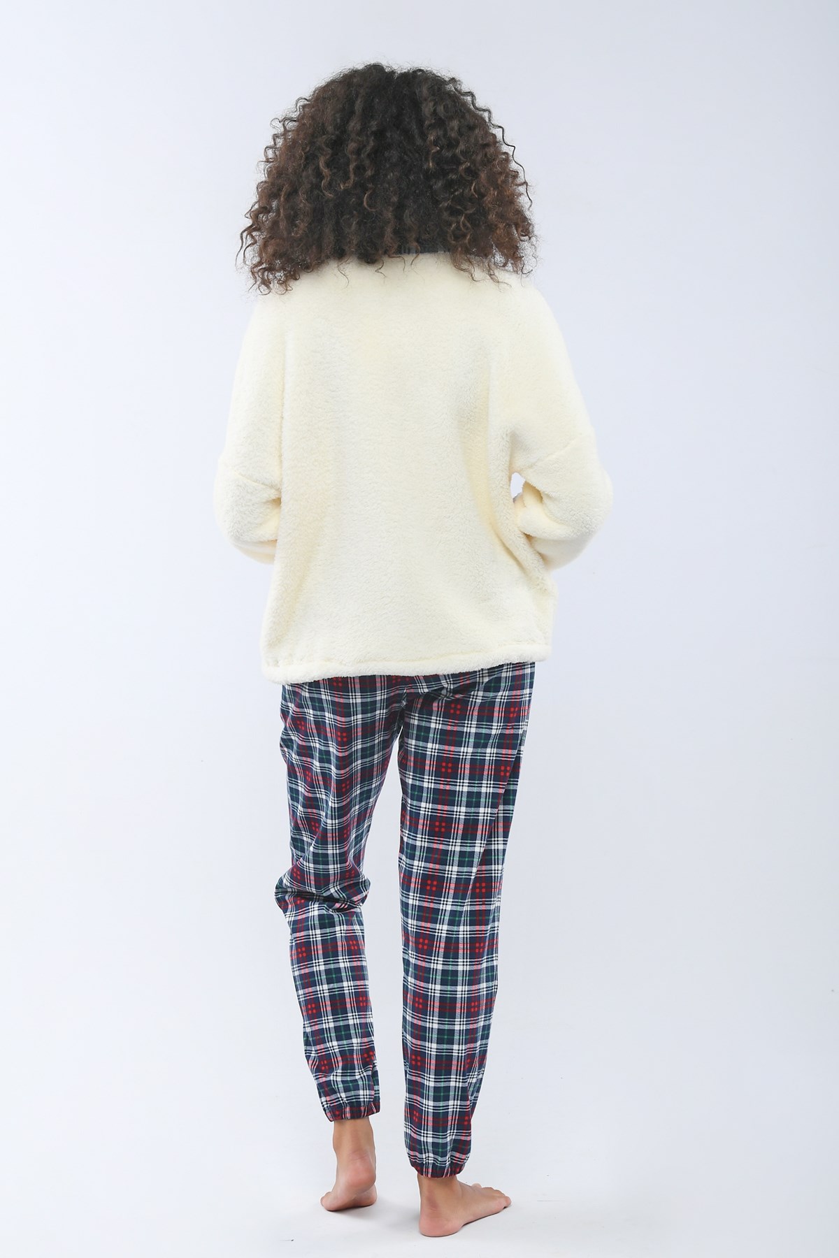 Sweet Santa Kadın Sweatshirt Ekru