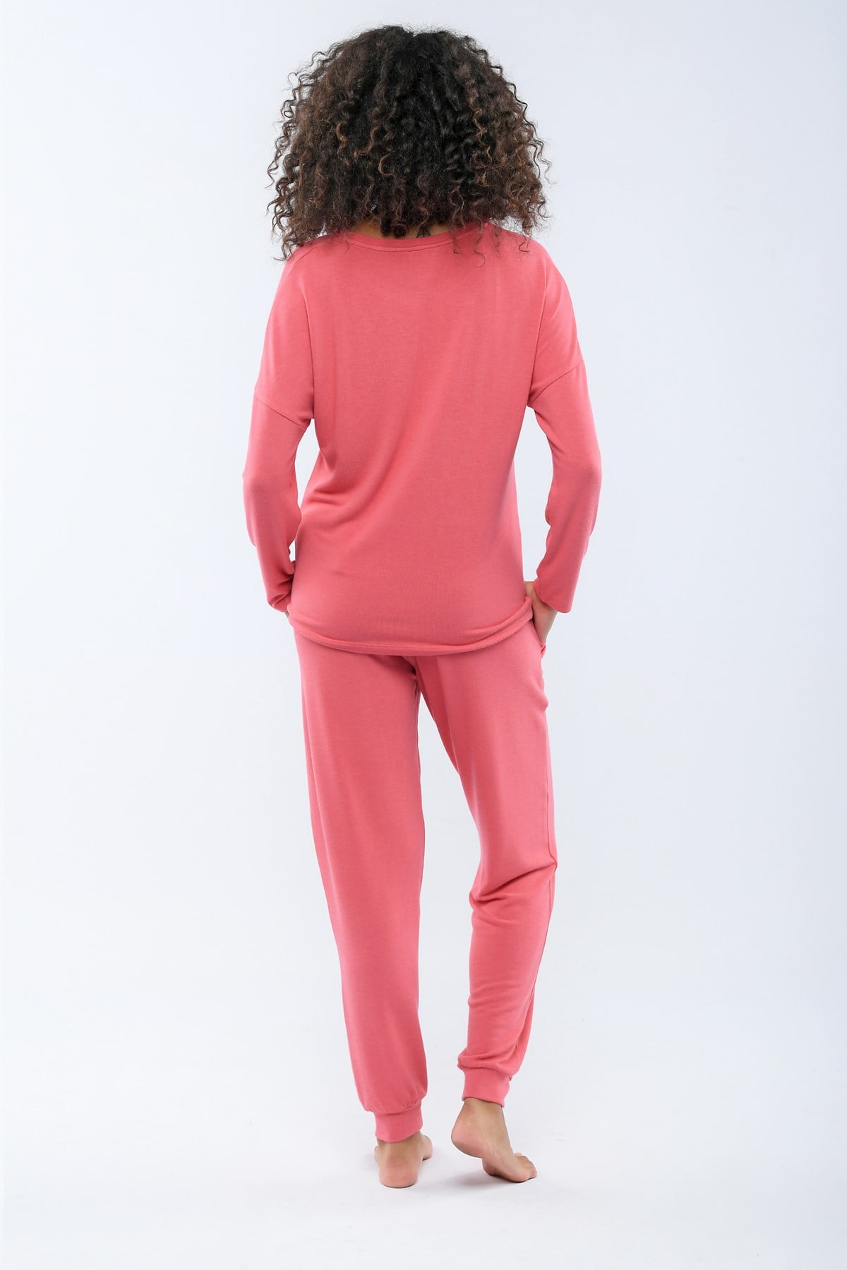 Teddy Bear Kadın Sweatshirt Faded Pembe