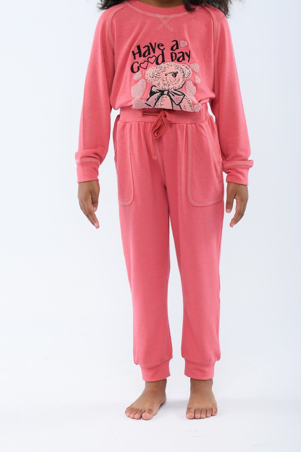 Teddy Bear Kız Çocuk Alt Faded Pembe